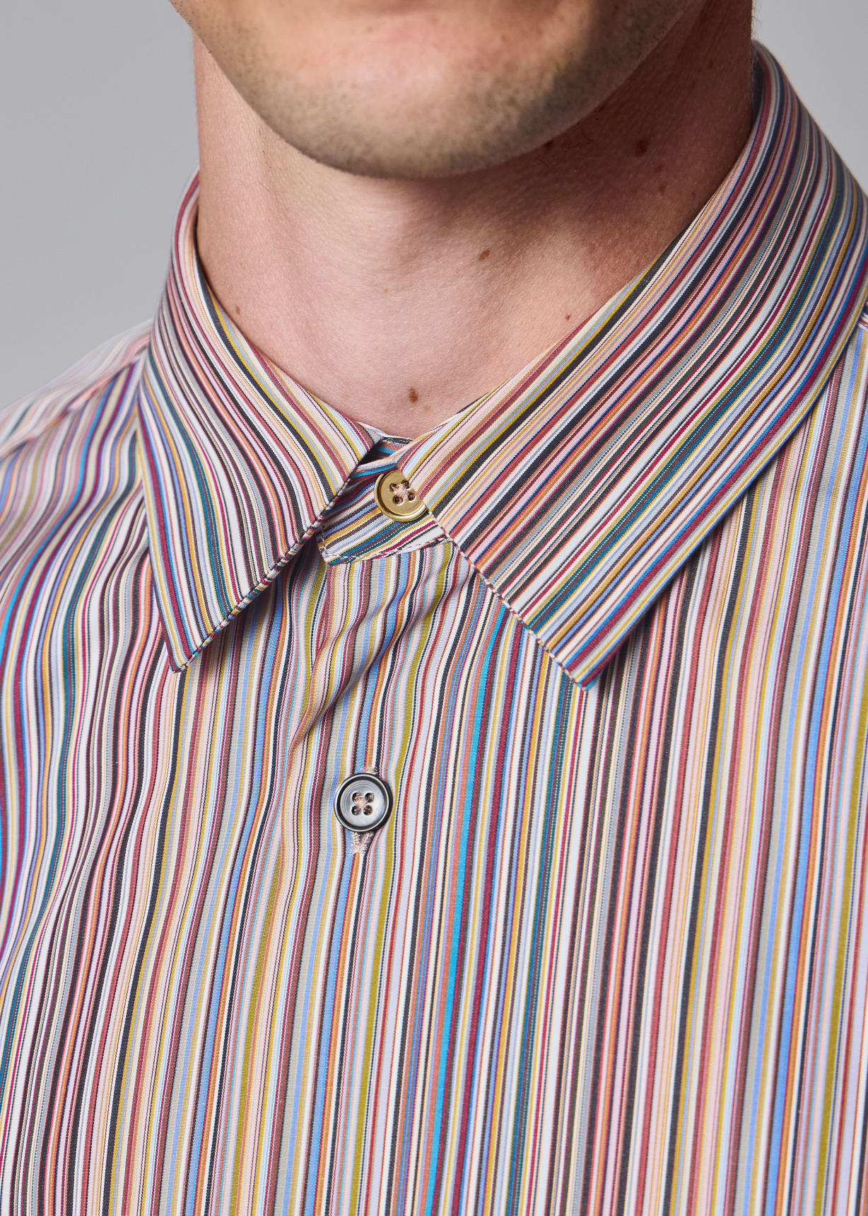 シャーロック　Paul Smith プレーントゥ　UKサイズ6 Slim-Fit 'Signature Stripe' Cotton Shirt