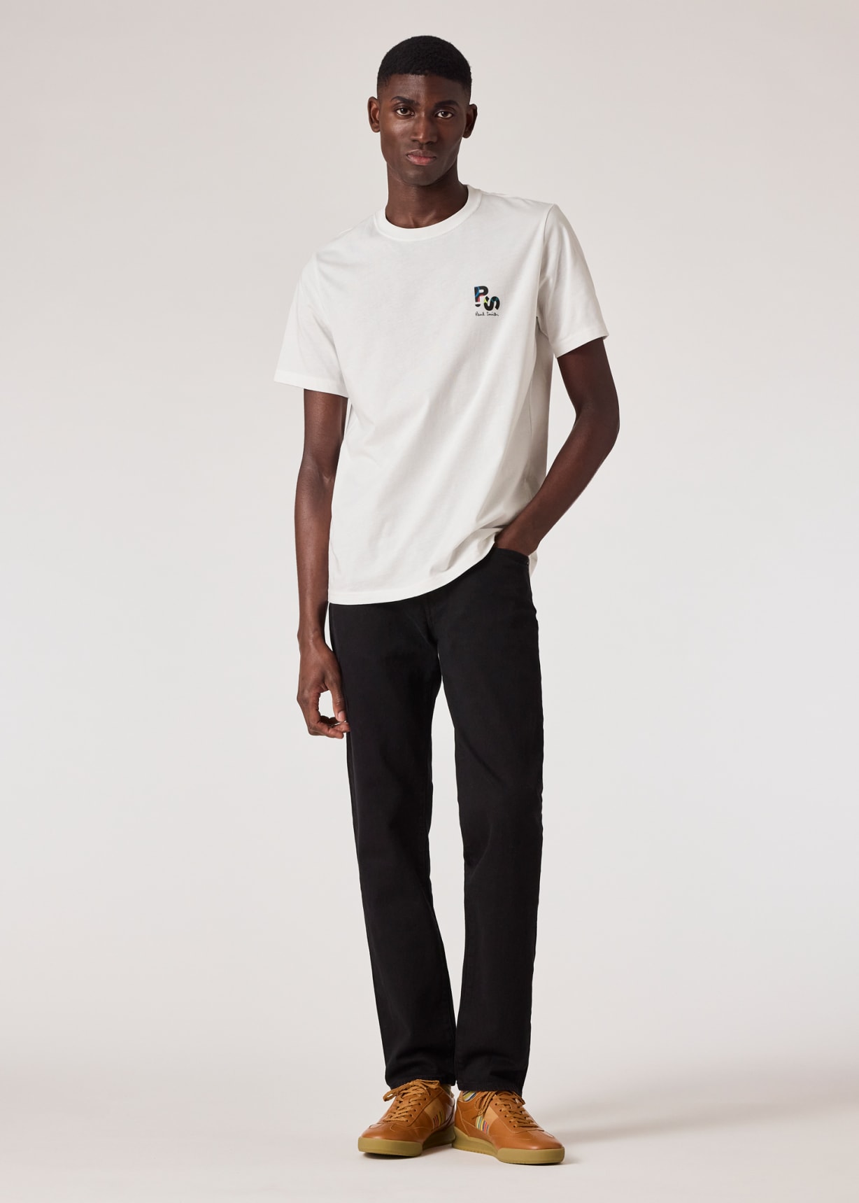 Paul Smith Project10ポスター Men's White 'PS Logo' T-Shirt