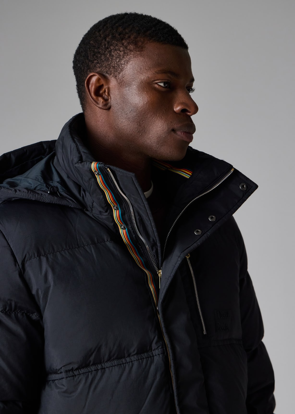 ジャケット・アウター Paul Smith Mods coat 19SS Multicolor XL Men's Black Water Repellent Mid-Length Down Coat