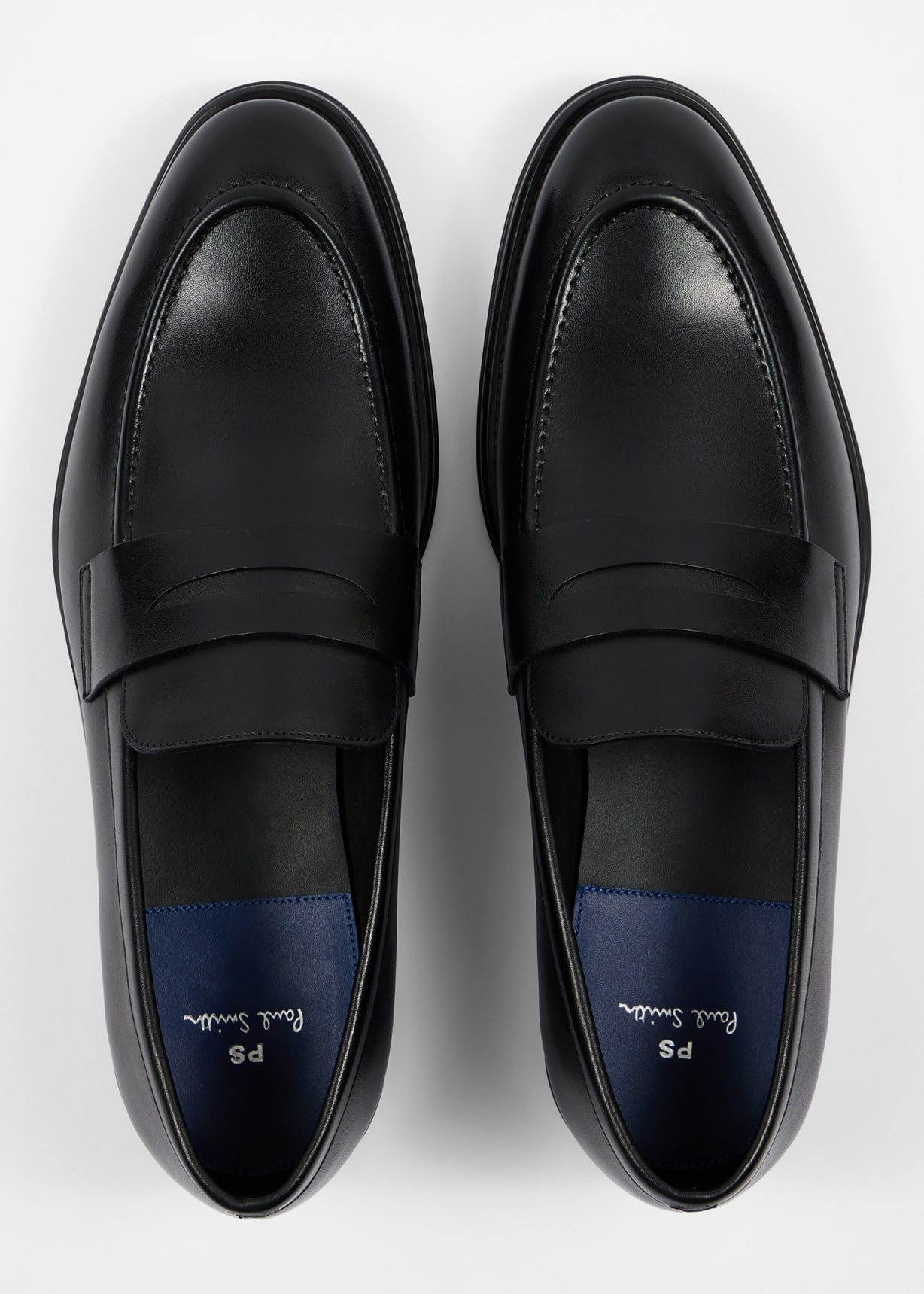 Men's Black Leather 'Pierce' Loafers