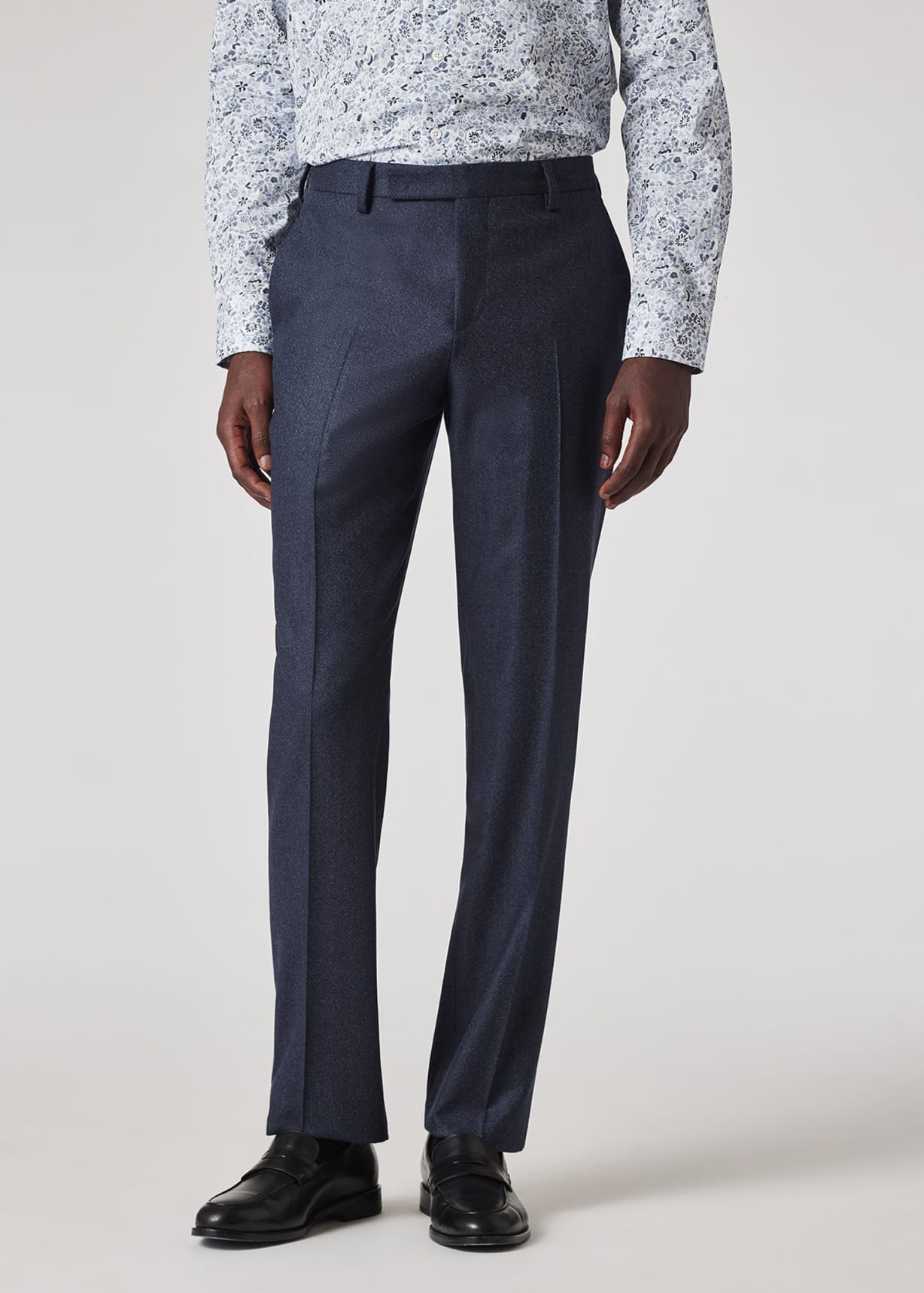 The Soho - Tailored-Fit Navy Capolavoro Tweed Three-Piece Suit