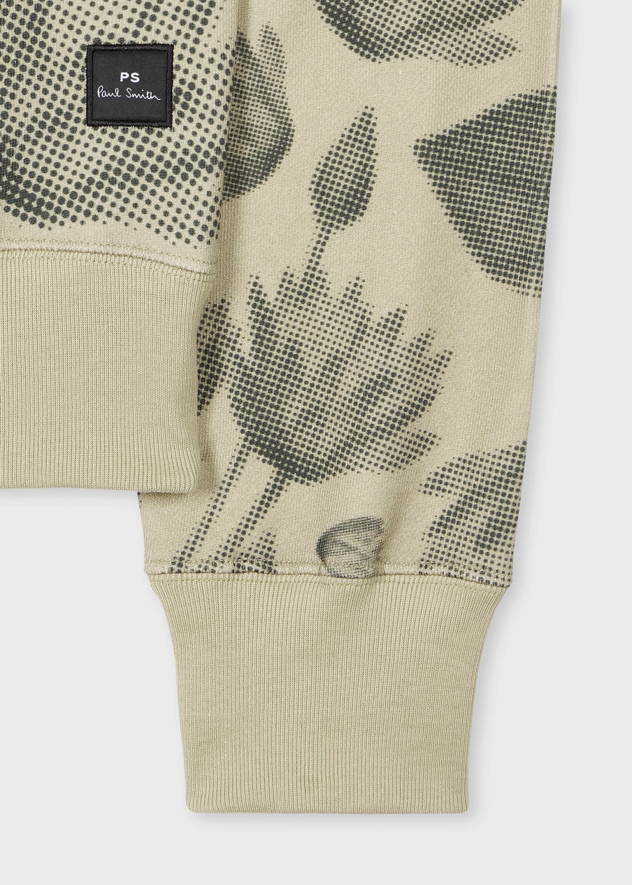 Men's Beige 'Half Tone Floral' Sweatshirt