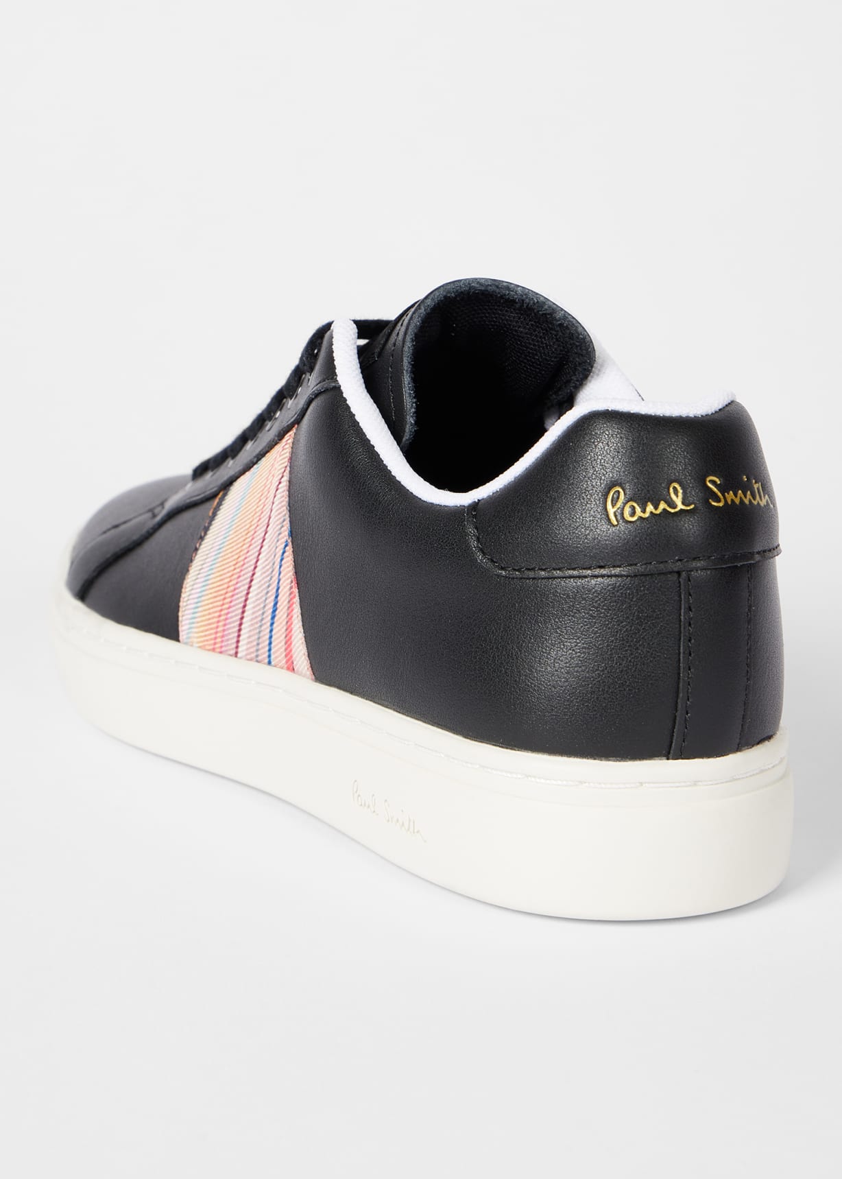 Women's Black Leather 'Dusky Swirl' 'Lapin' Trainers