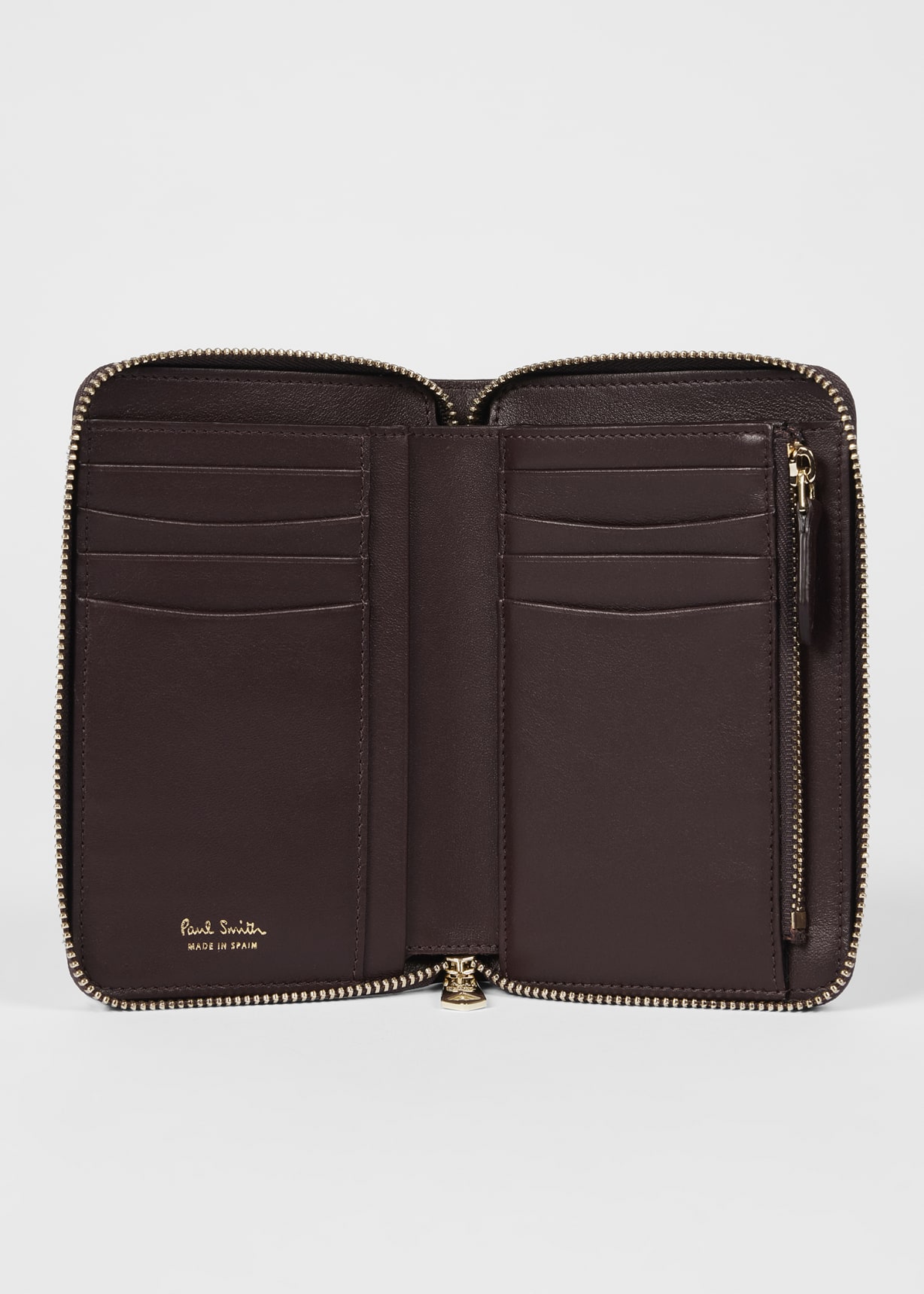 Women's Medium 'Dusky Swirl' Leather Zip-Around Purse