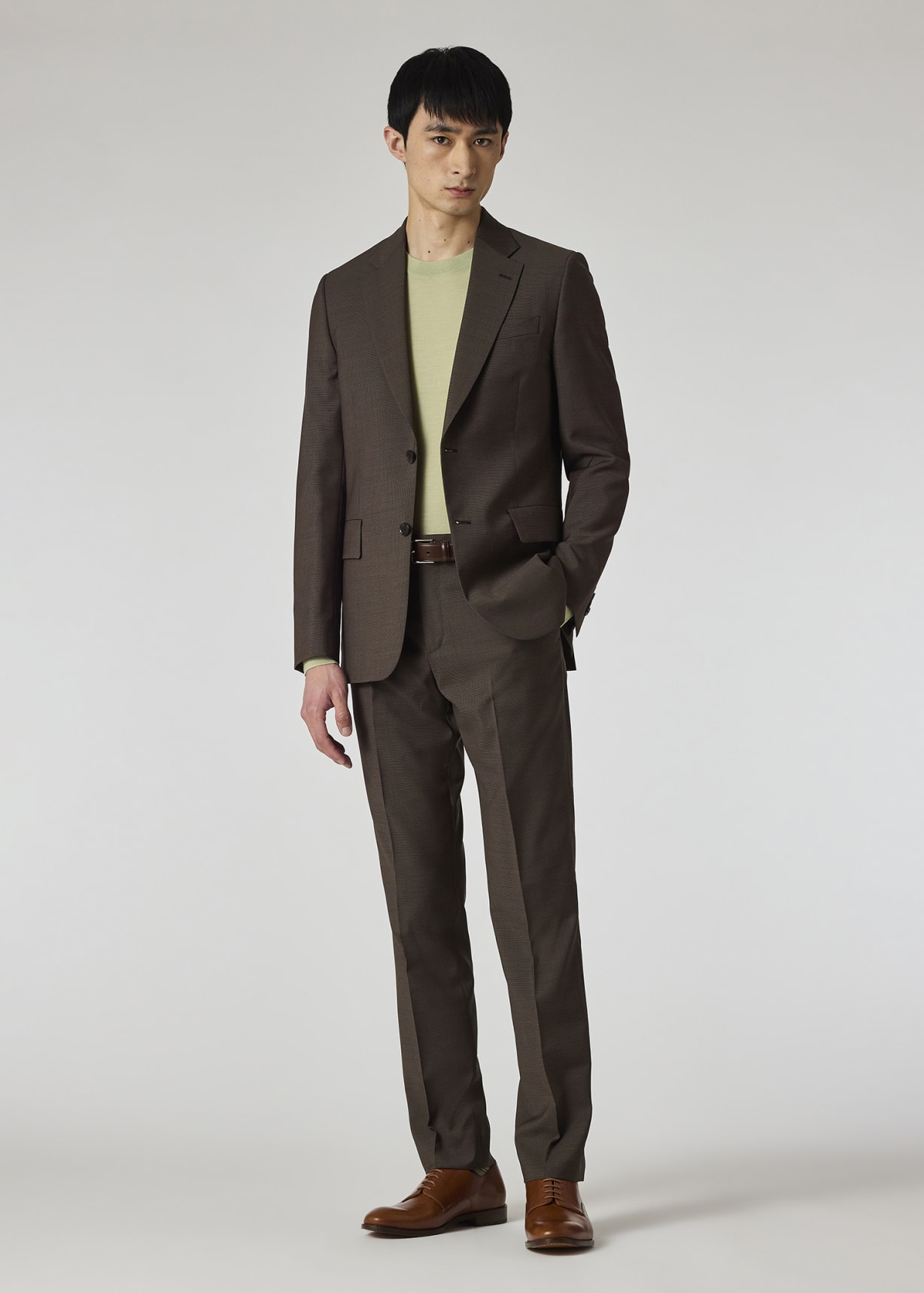 ほぼ新品　Paul smith ブラウン　スーツ The Brierley - Brown Puppytooth Wool Suit