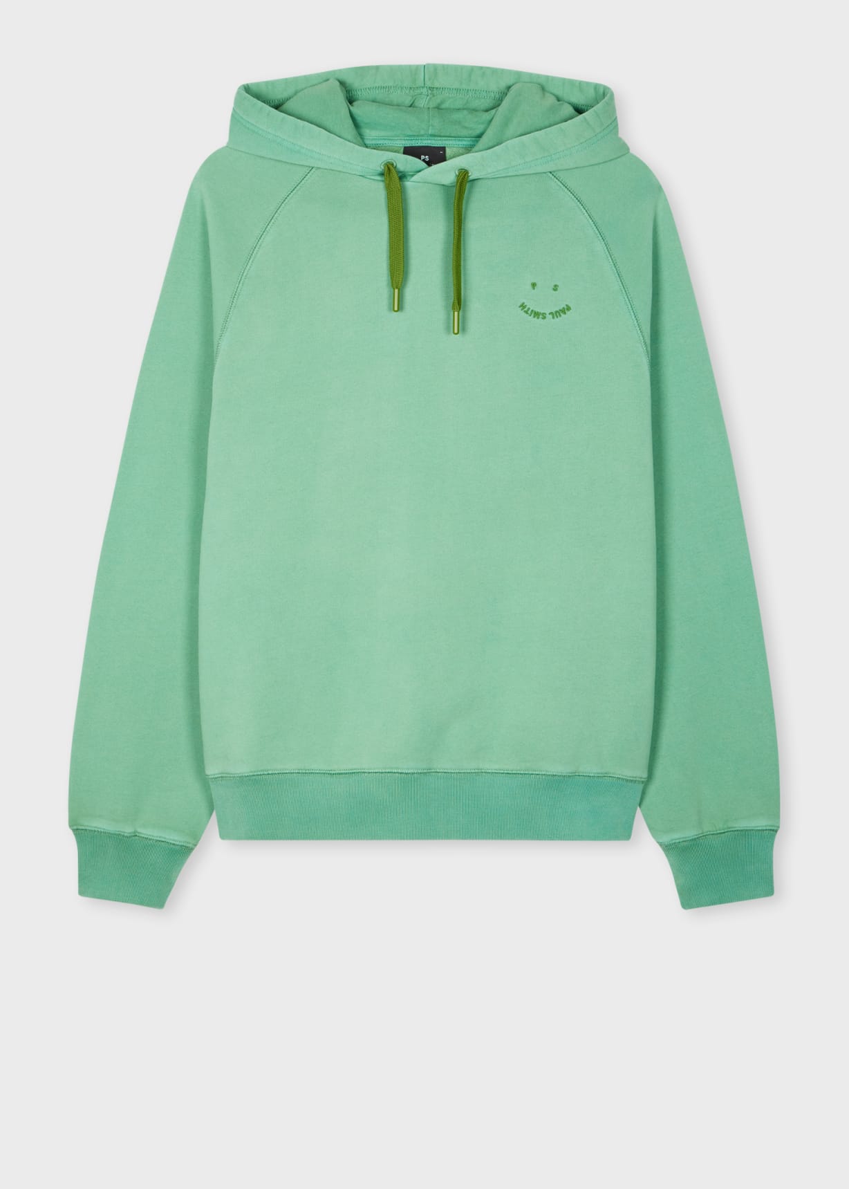 Men's Washed Green 'Happy' Hoodie