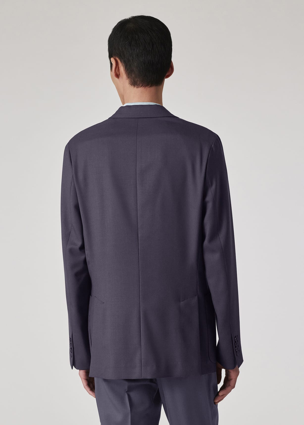 Paul Smith Woven In England メンズスーツ A Suit To Travel In - Slate Grey Wool Unlined Blazer