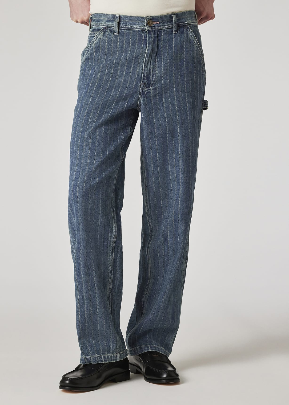 Paul Smith + Lee(R) ウォバッシュ ワークパンツ Men's Paul Smith + Lee® Mid-Wash Carpenter Pants