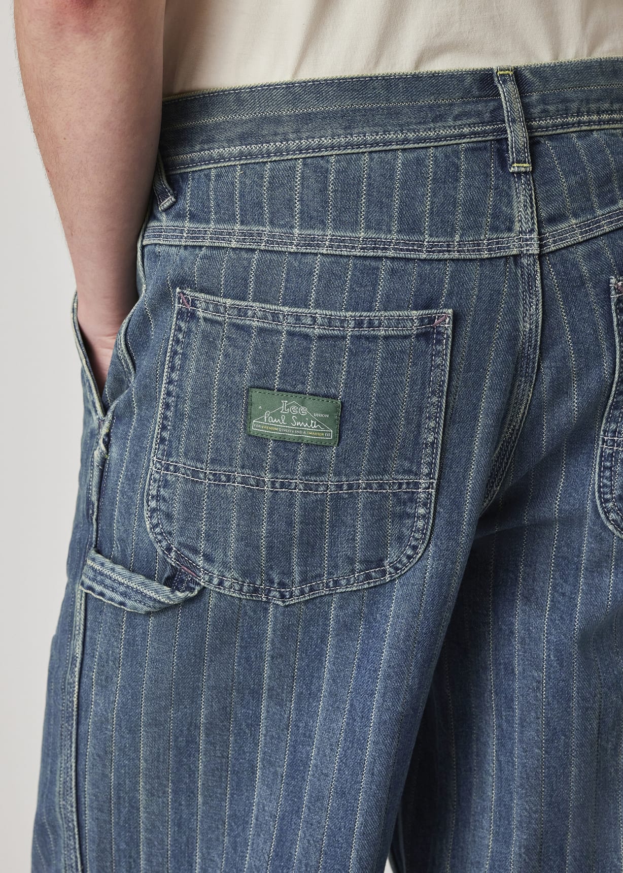 Men's Paul Smith + Lee® Mid-Wash Carpenter Pants