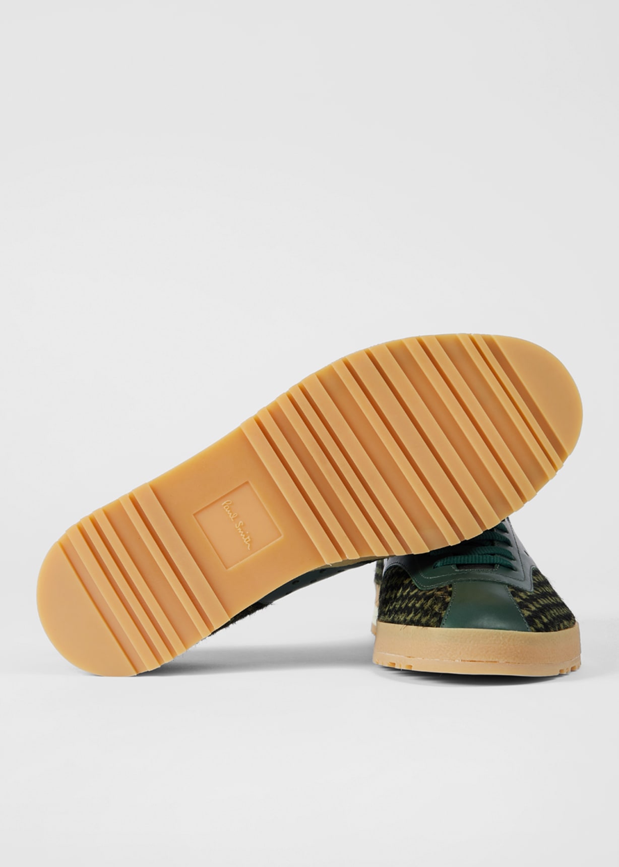TOMO　Paul Smith x Ermenegildo Zegna Men's Green Houndstooth 'Zephyr' Trainers
