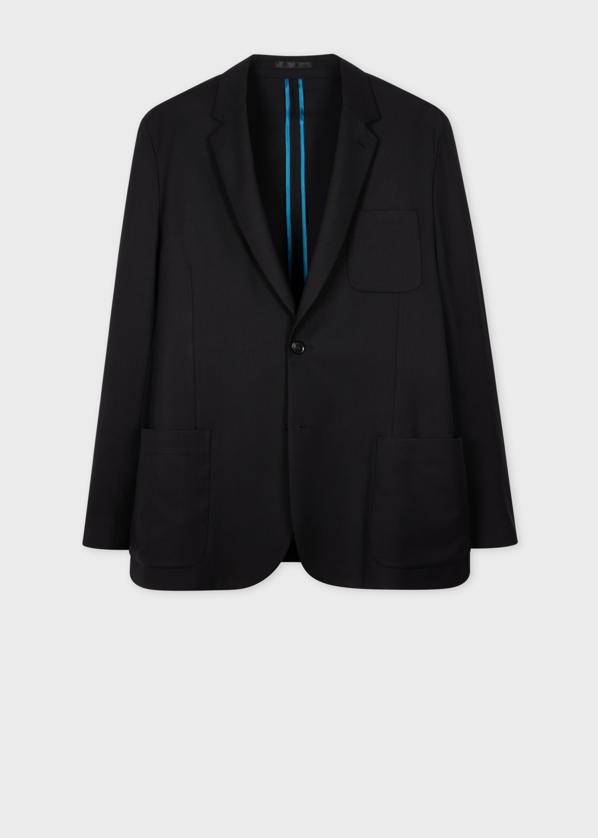 A Suit To Travel In - Men's Black Wool Unlined Blazer