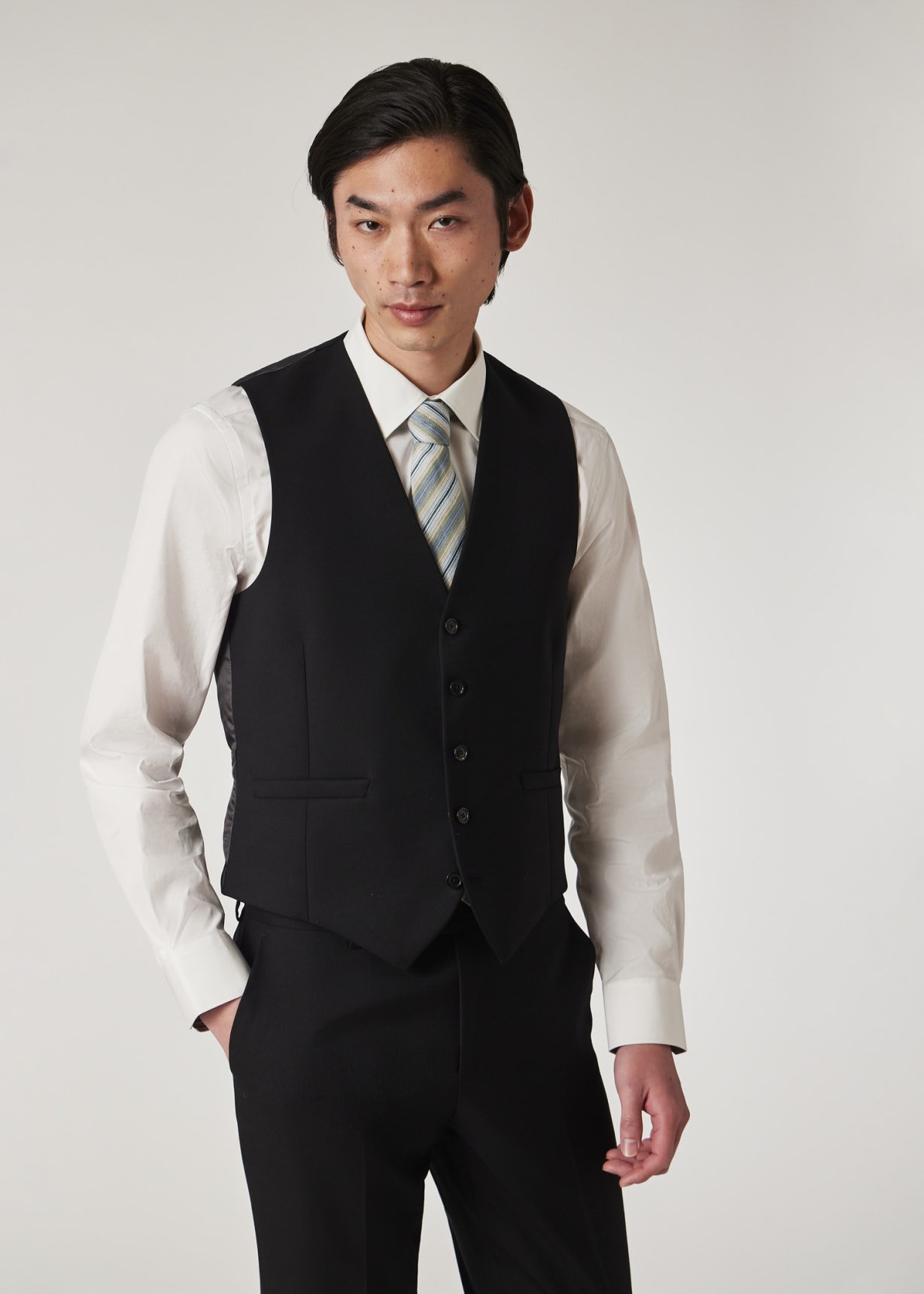 A Suit To Travel In - Black Wool Waistcoat