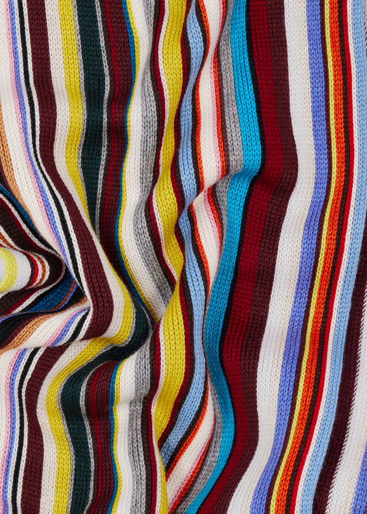 Knitted Merino Wool 'Signature Stripe' Scarf
