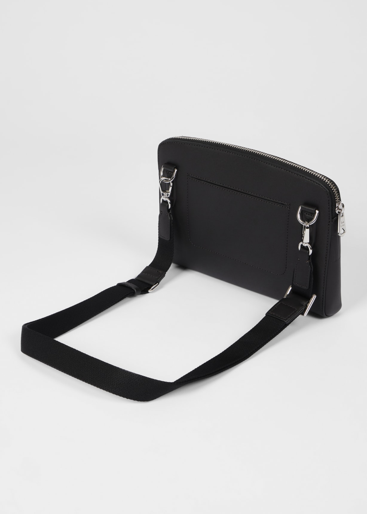 k*0様 Paul Smith ショルダーバッグ Dark Brown Leather 'Shadow Stripe' Cross-Body Bag