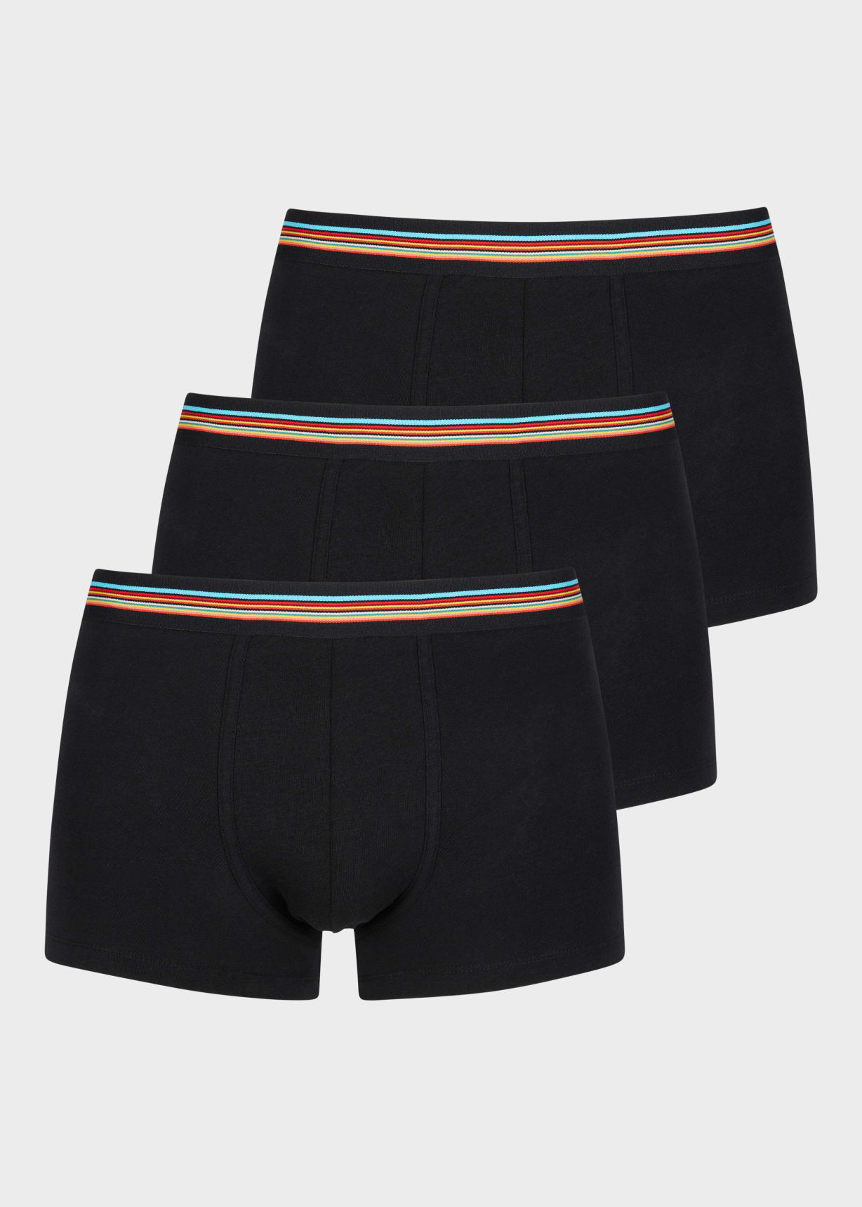 Black 'Signature Stripe' Waistband Boxer Briefs Three Pack
