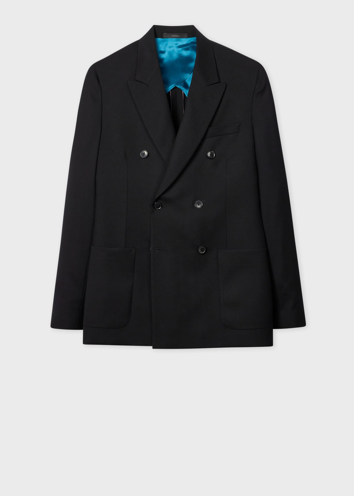 Men's Tailored-Fit Black 'Suit To Travel In' Double-Breasted Blazer
