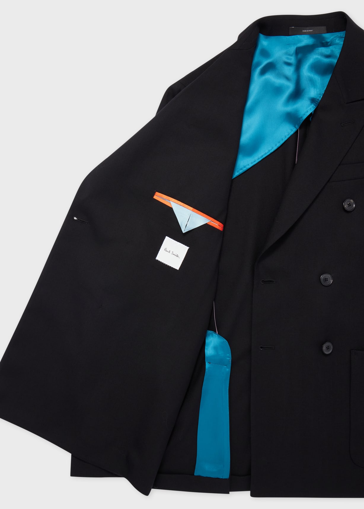 Men's Tailored-Fit Black 'Suit To Travel In' Double-Breasted Blazer