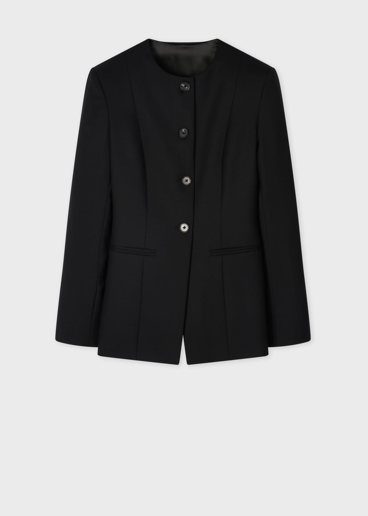 Women's A Suit To Travel In - Black Collarless Jacket