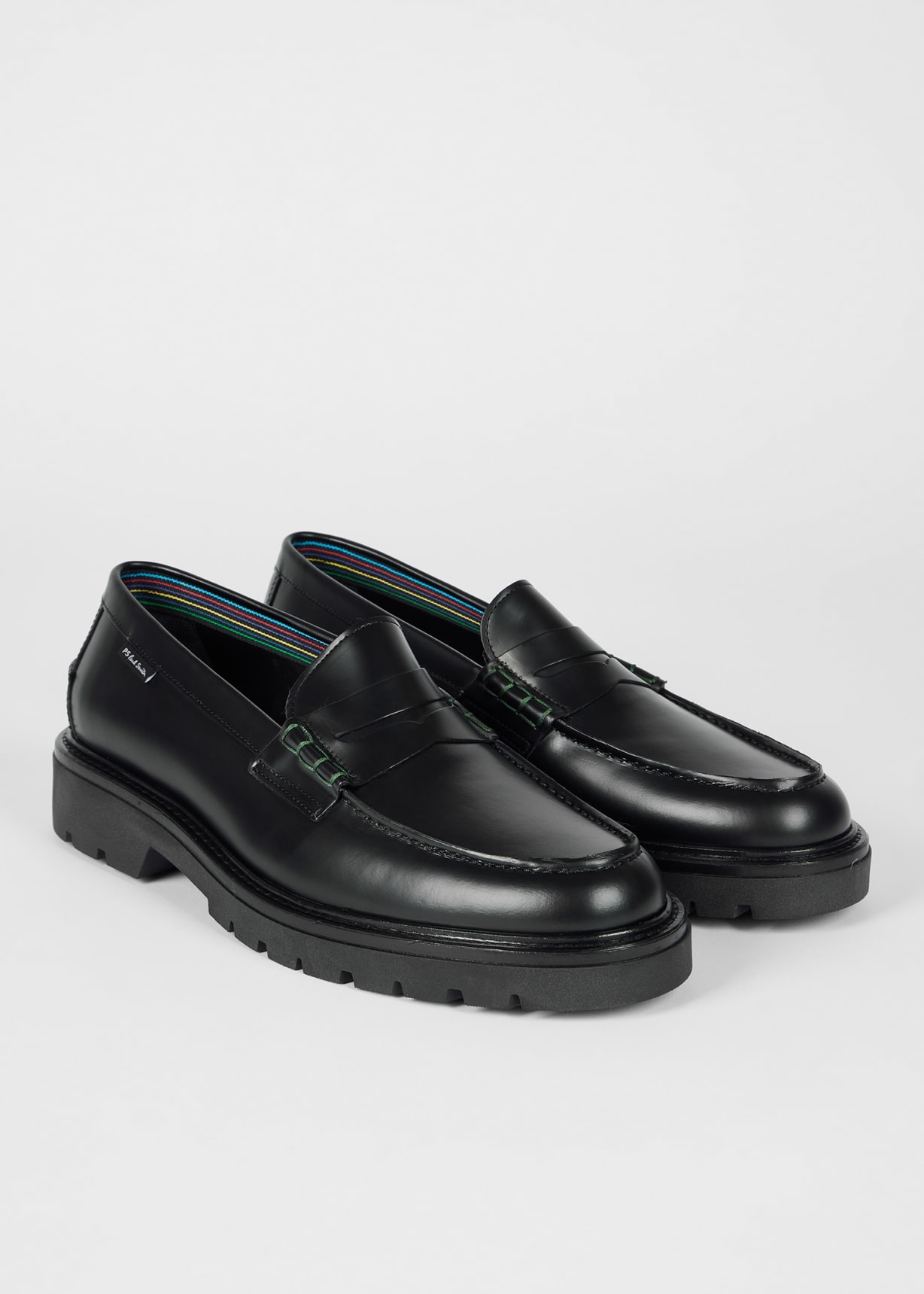 Men's Black Leather 'Bolzano' Loafers
