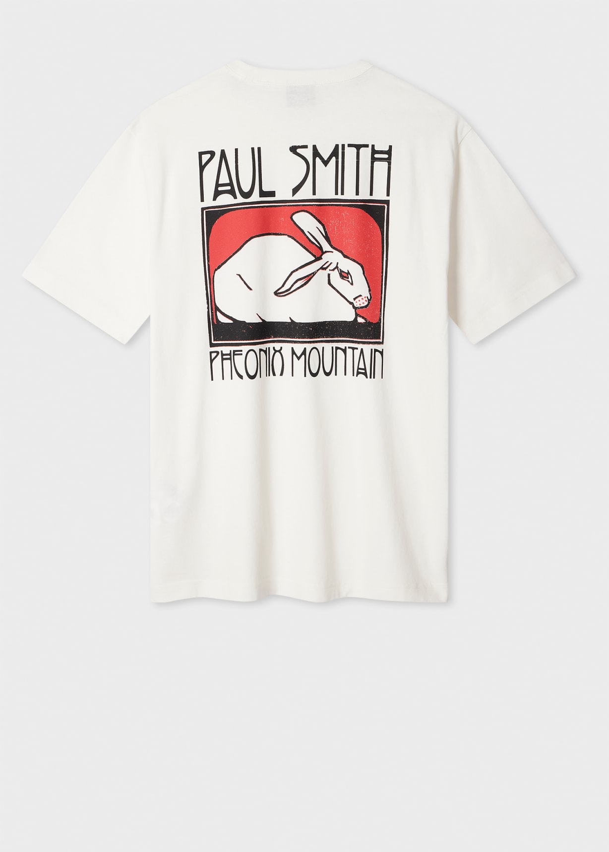 Men's Ecru 'Phoenix Mountain' Print T-Shirt