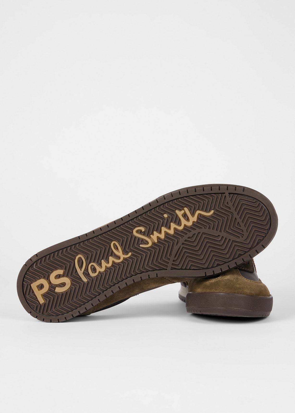 Men's Khaki and Brown 'Dover' Trainers