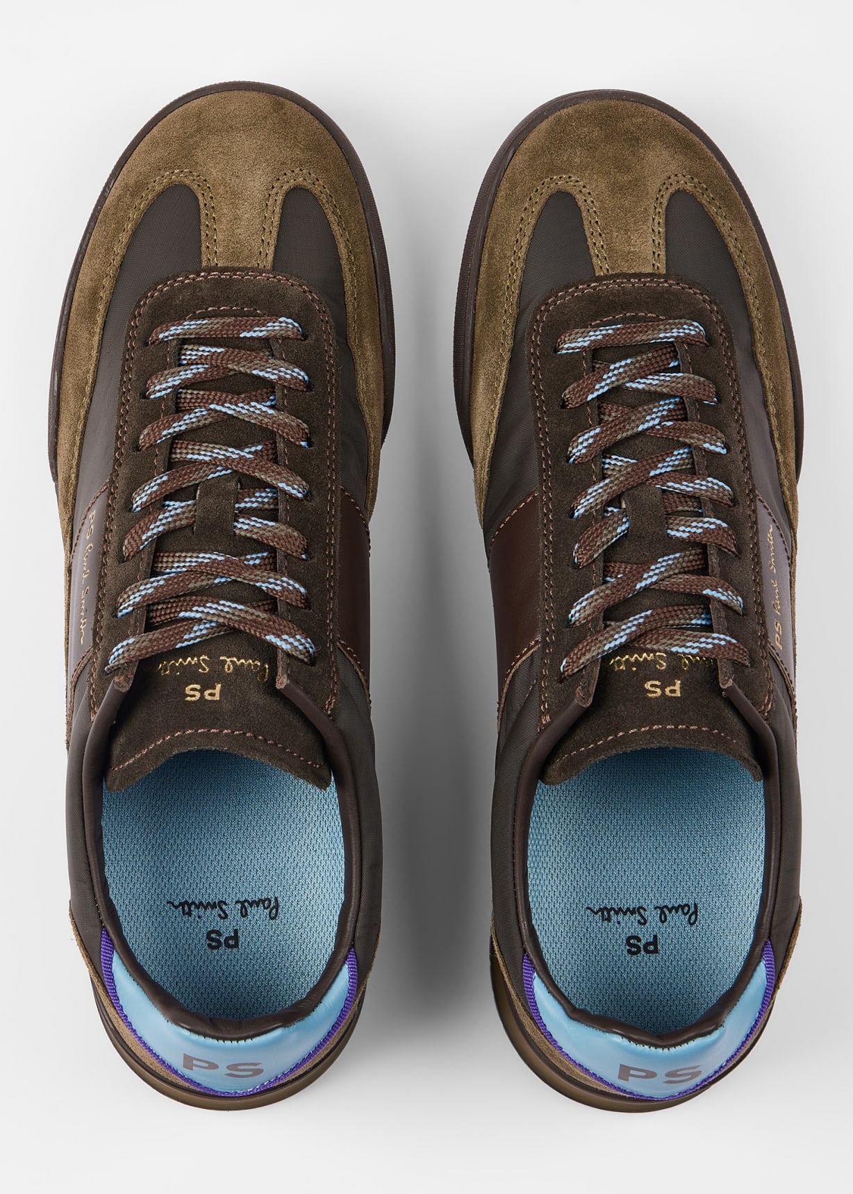 Men's Khaki and Brown 'Dover' Trainers
