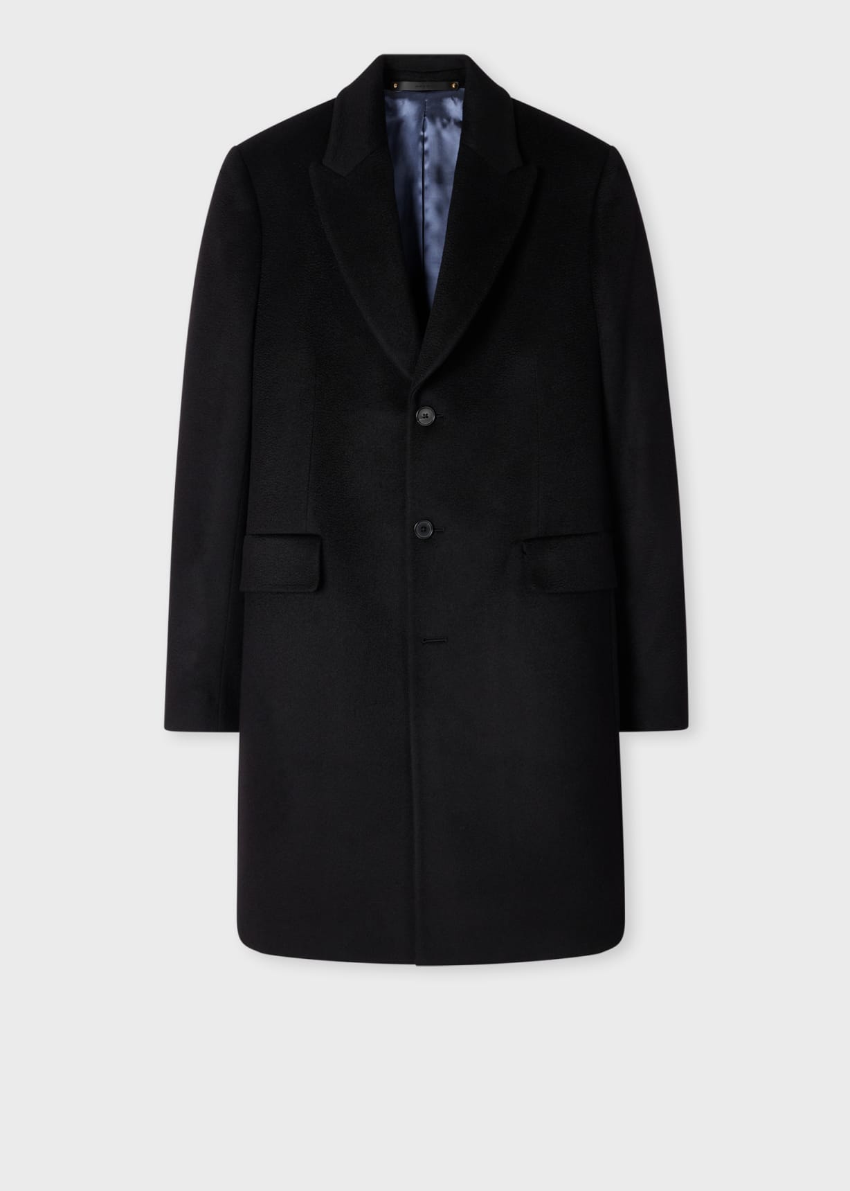 ジャケット・アウター Paul Smith Wool Cashmere Long Coat Men's Black Cashmere Epsom Coat