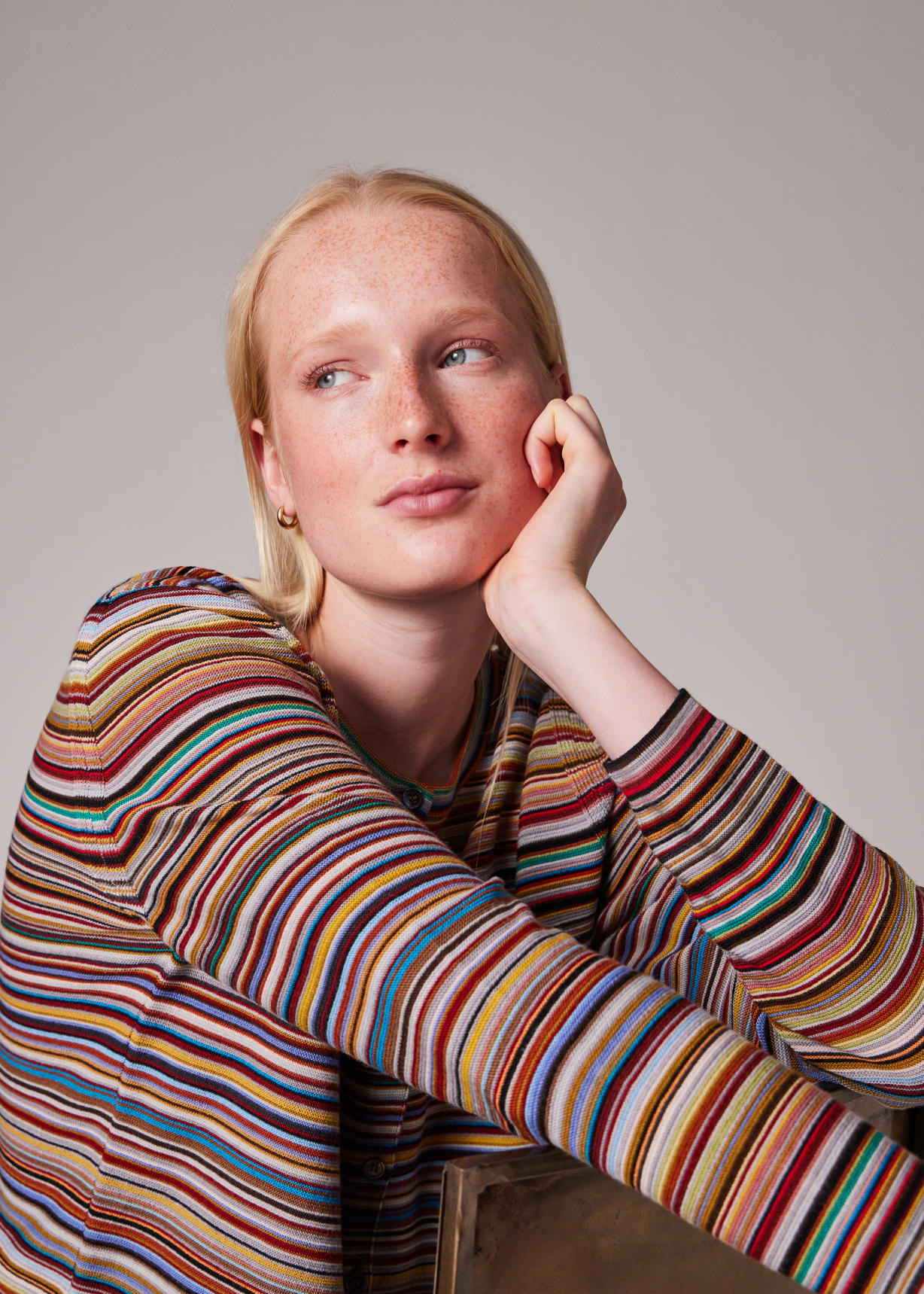 Women's 'Signature Stripe' Knitted Cardigan