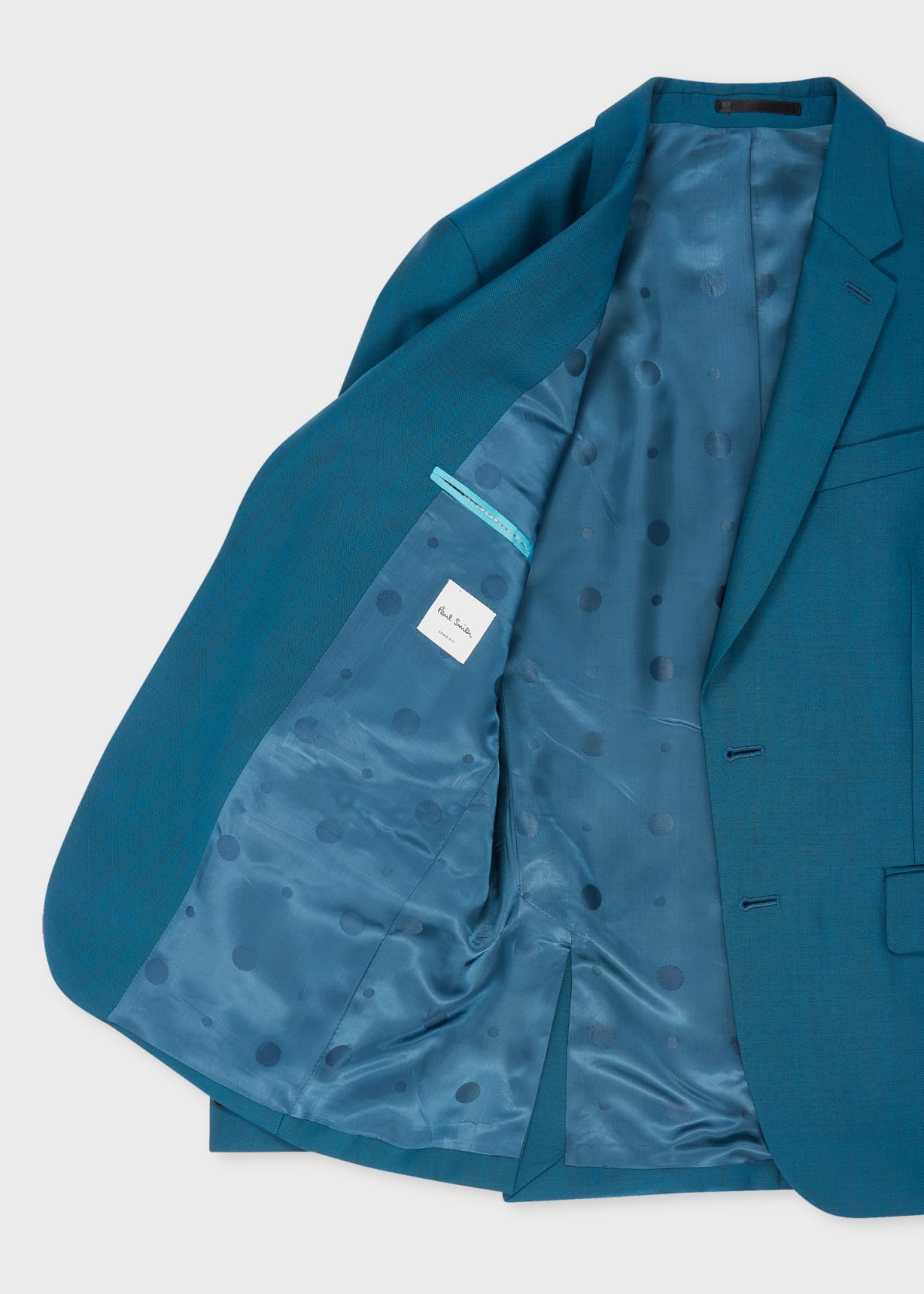 The Soho - Tailored-Fit Teal Wool Suit