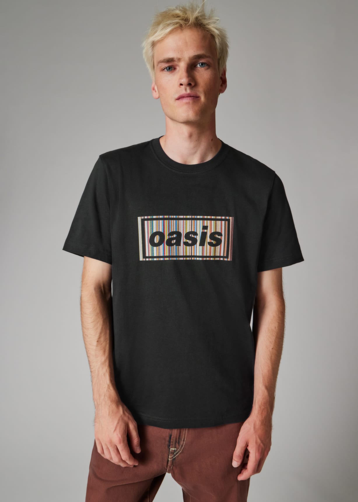 Paul Smith x Oasis - Black 'Signature Stripe' Logo T-Shirt