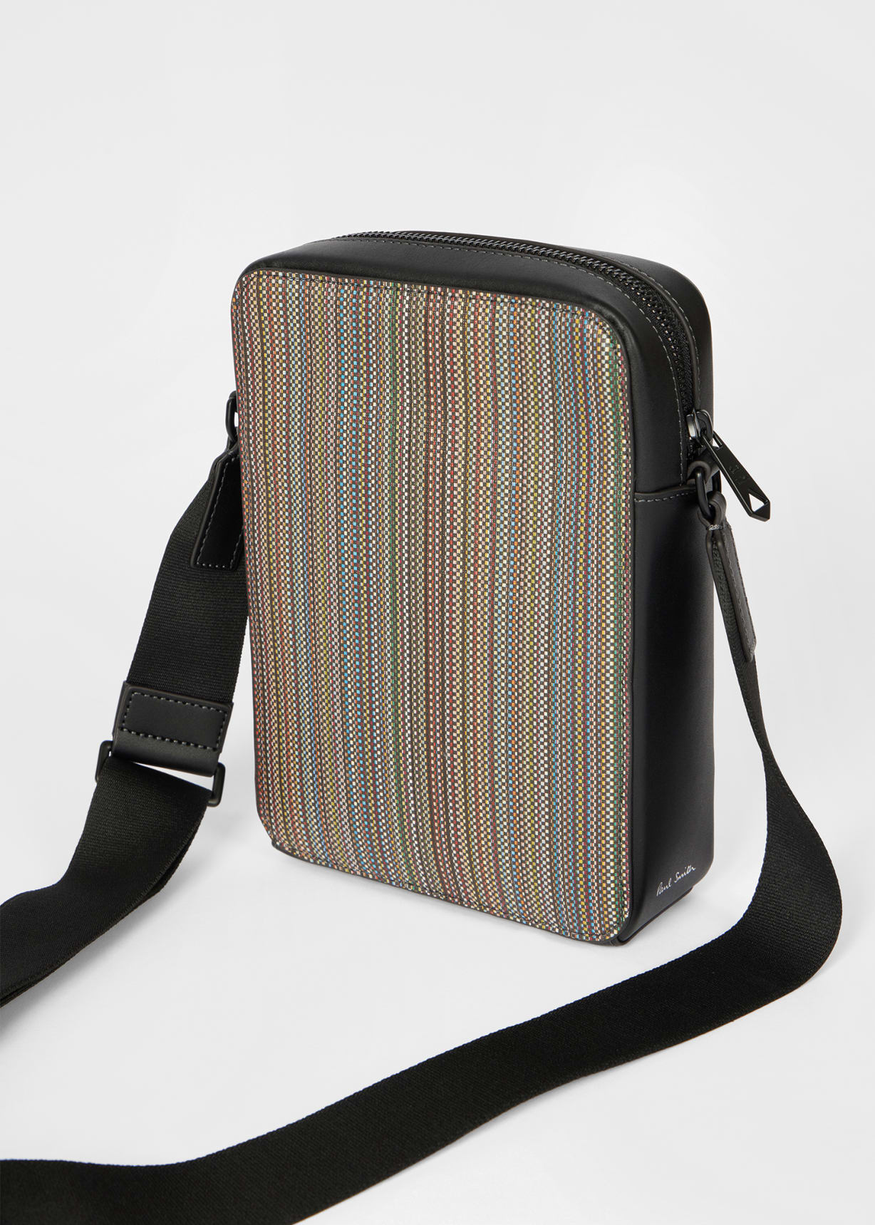 Multicolour 'Signature Stripe' Coated Canvas Flight Bag