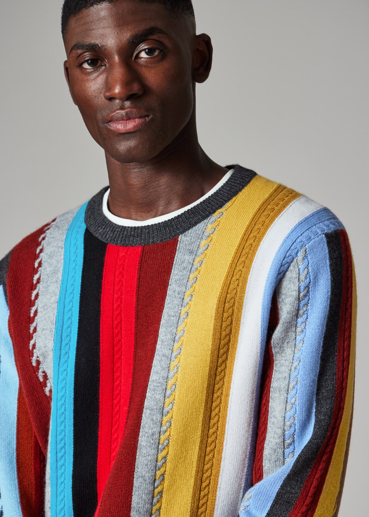 Cashmere-Blend 'Signature Stripe' Sweater