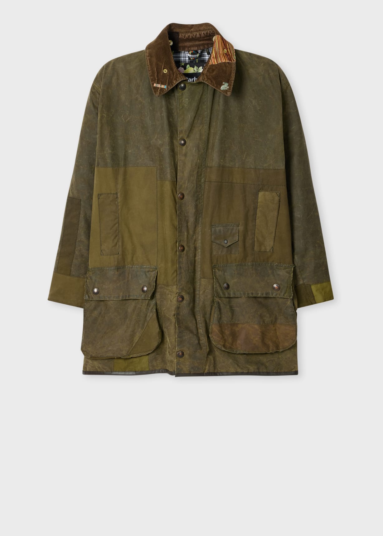 Paul Smith loves Barbour - Re-Loved Green Waxed Jacket Seven