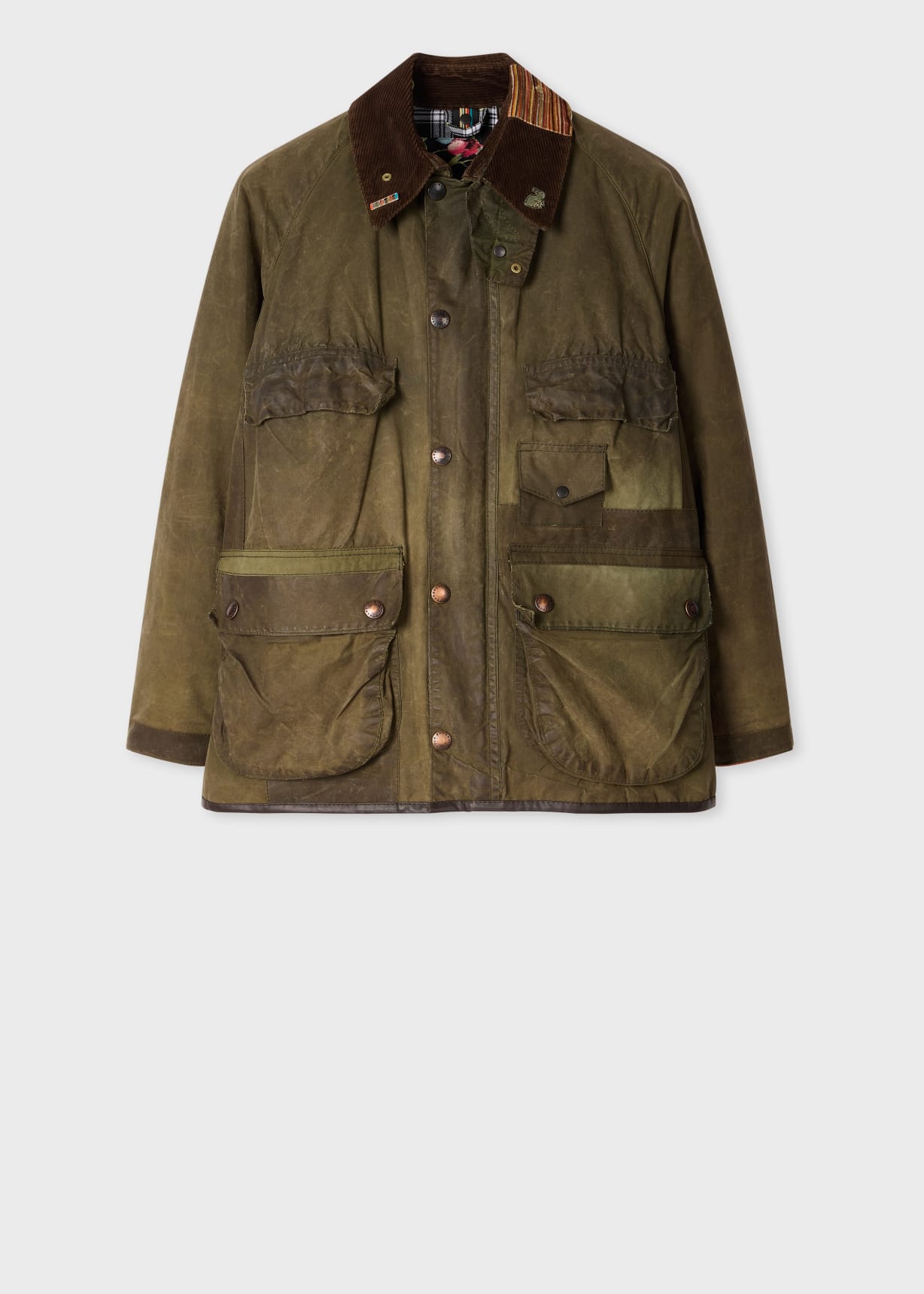 Paul Smith loves Barbour - Re-Loved Green Waxed Jacket