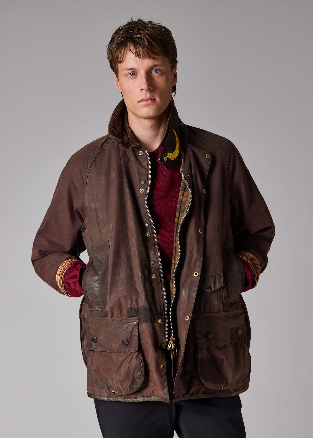 Paul Smith loves Barbour - Re-Loved Brown Waxed Jacket