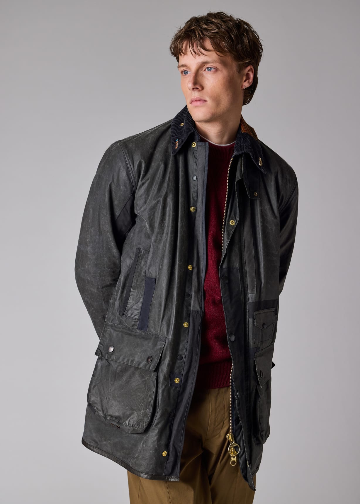 Paul Smith Loves Barbour - Re-Loved Navy Waxed Jacket