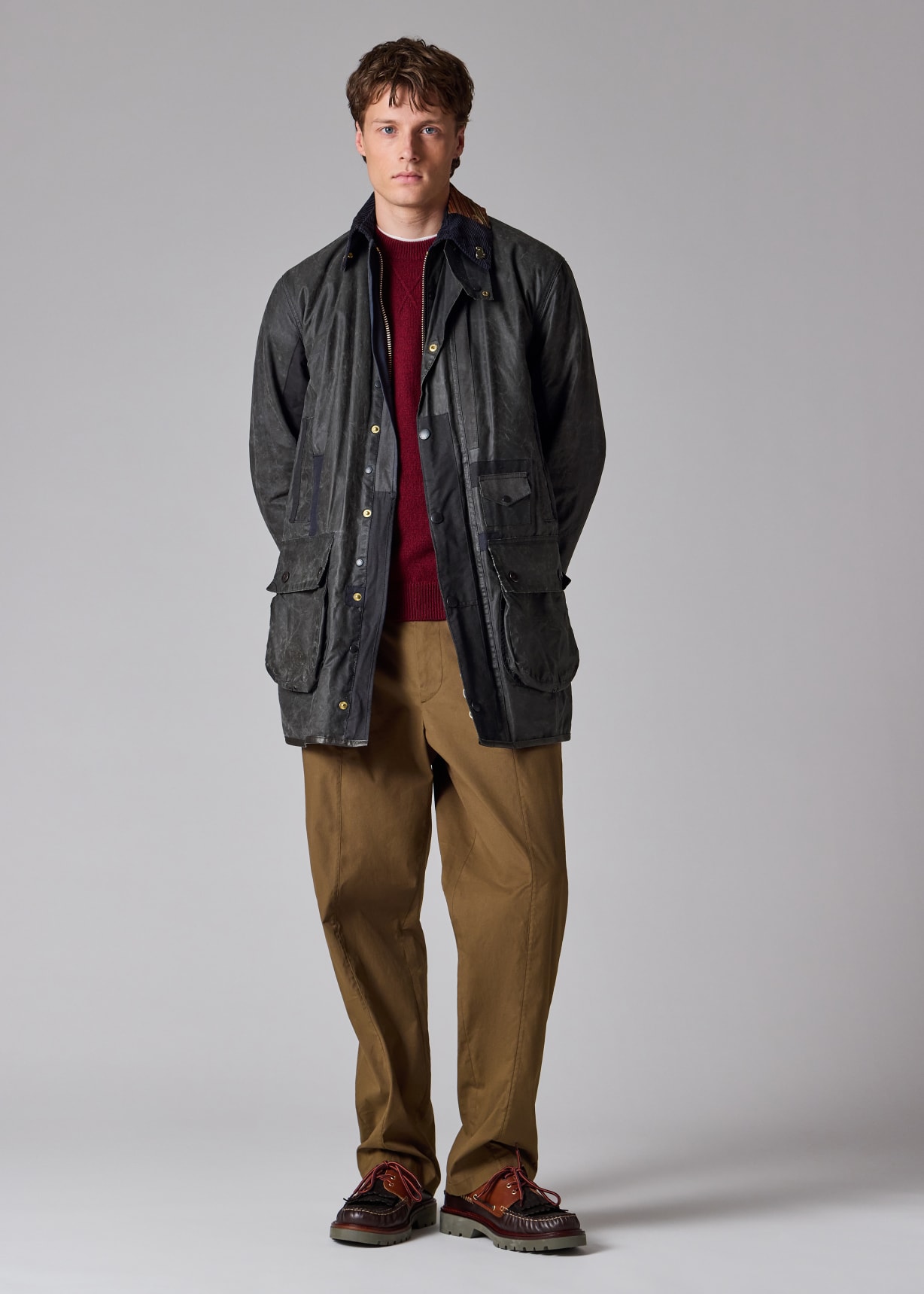 Paul Smith Loves Barbour - Re-Loved Navy Waxed Jacket