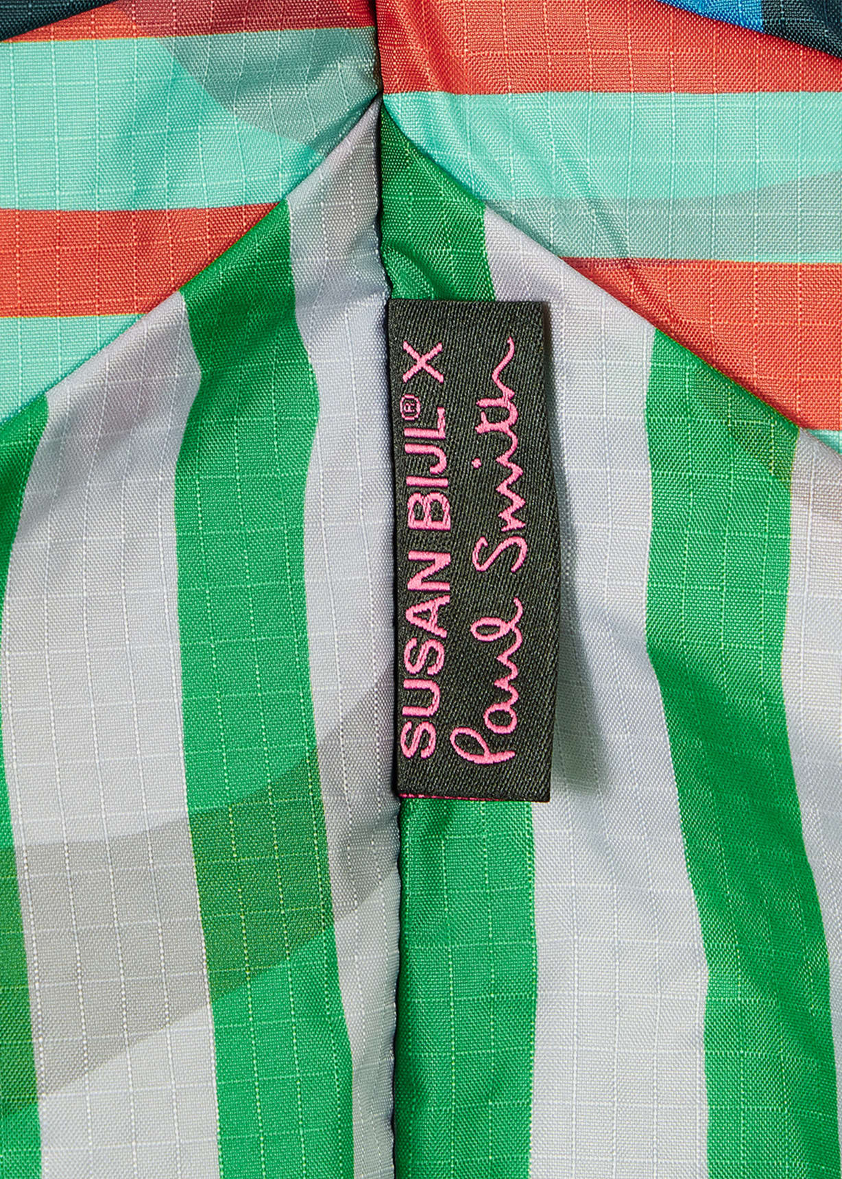 Susan Bijl x Paul Smith - Blue Mixed-Stripe 'The New Shopping Bag