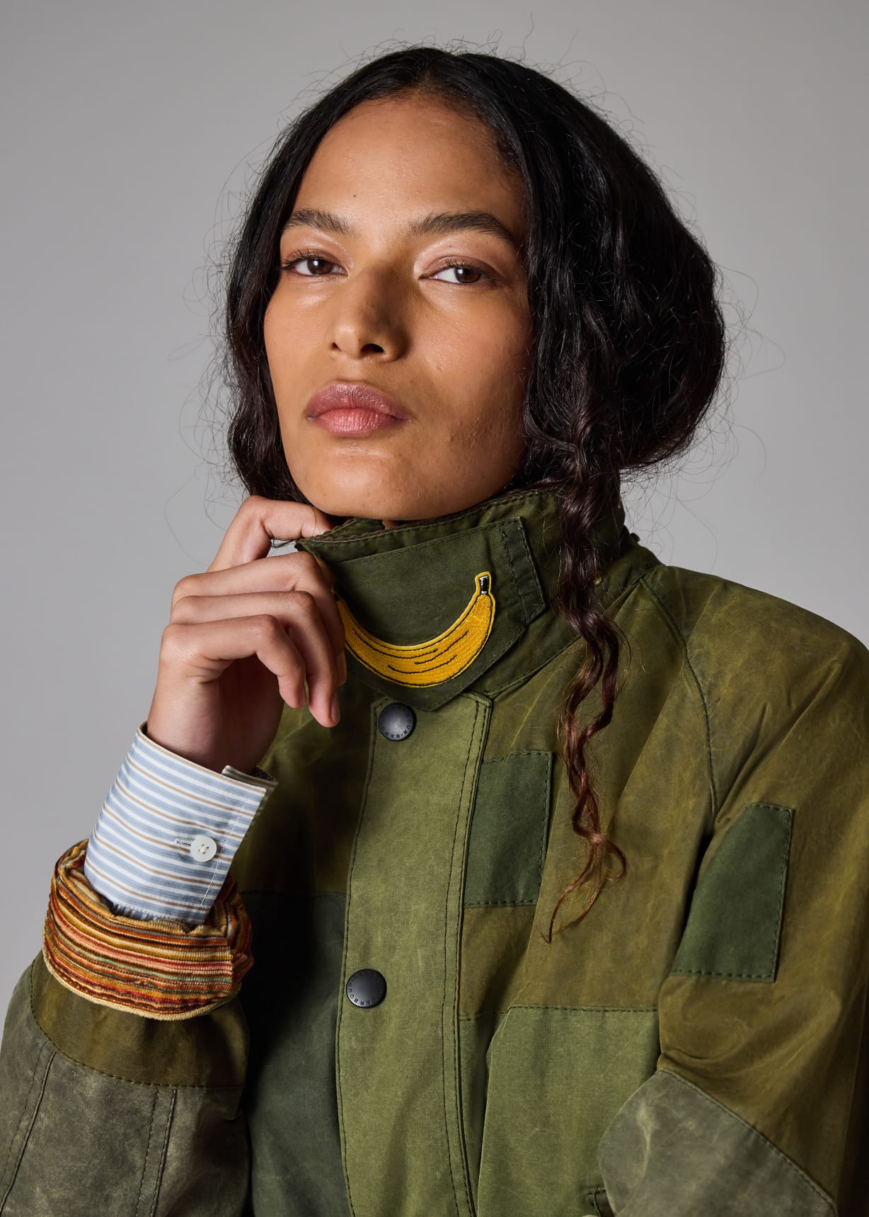 Paul Smith Loves Barbour - Re-Loved Green Bedale Waxed Jacket