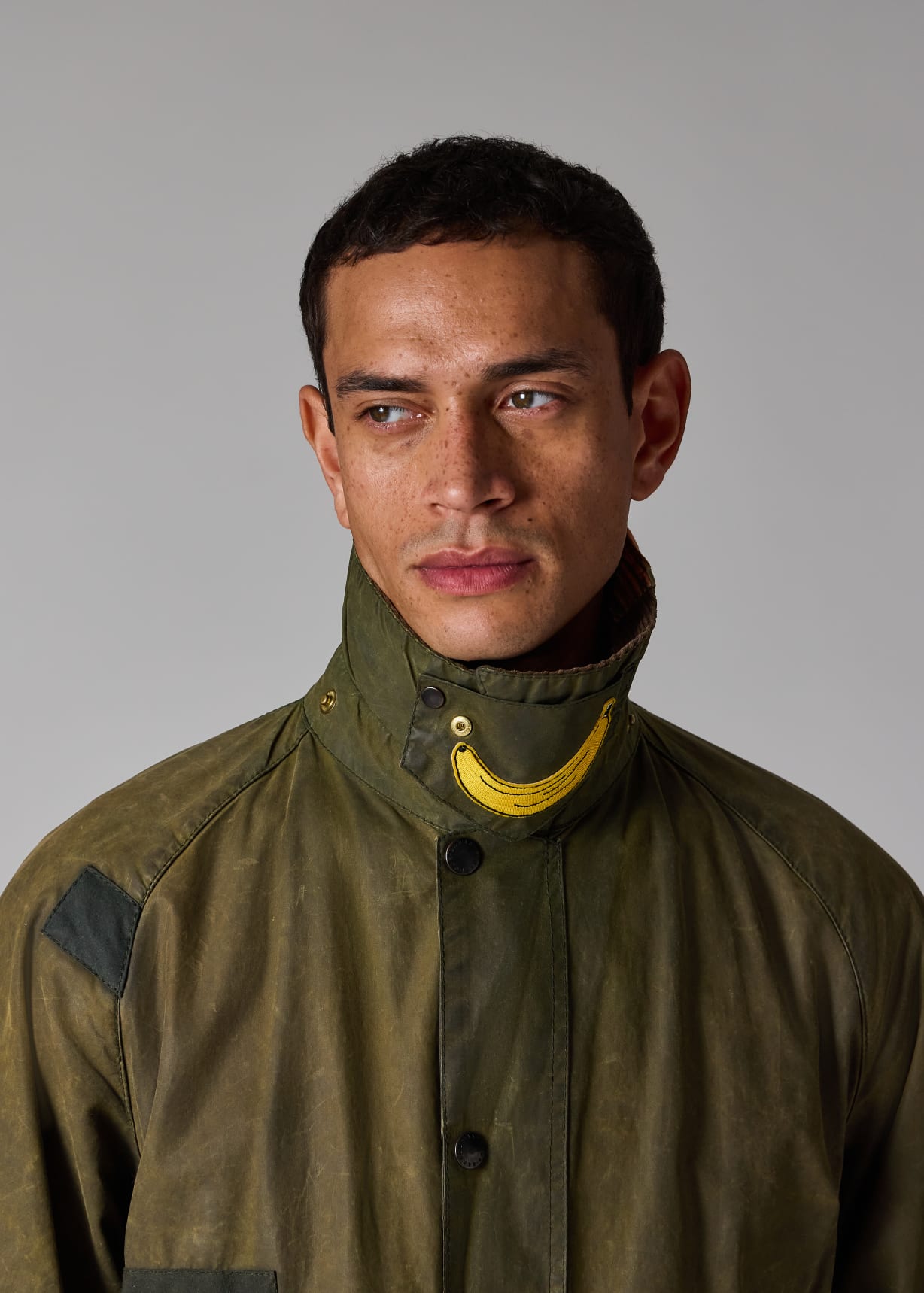 Paul Smith Loves Barbour - Re-Loved Green Bedale Waxed Jacket