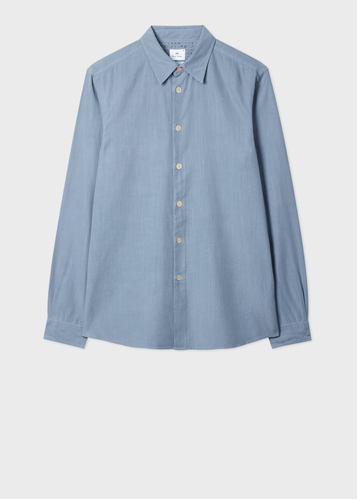 Men's Light Blue Lyocell-Cotton Shirt