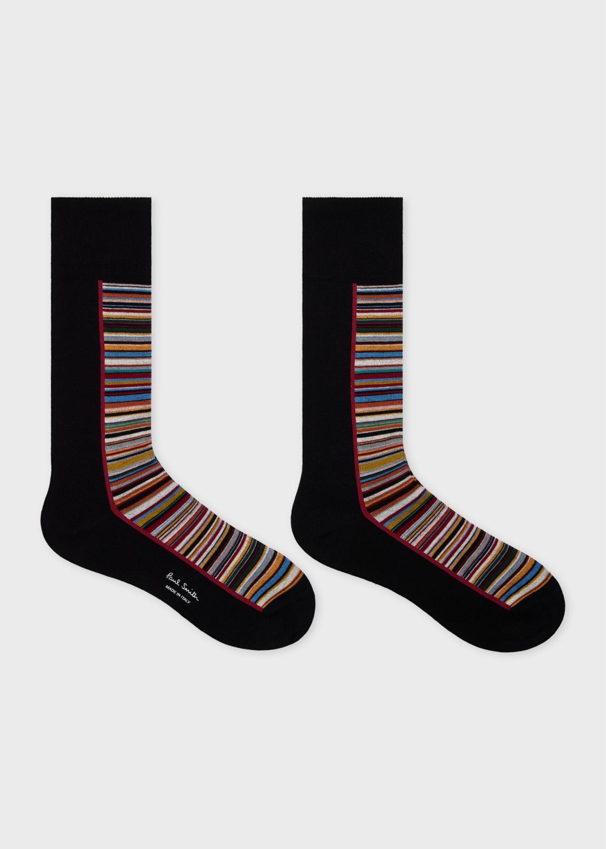 'Signature Stripe' Panel Socks Three Pack