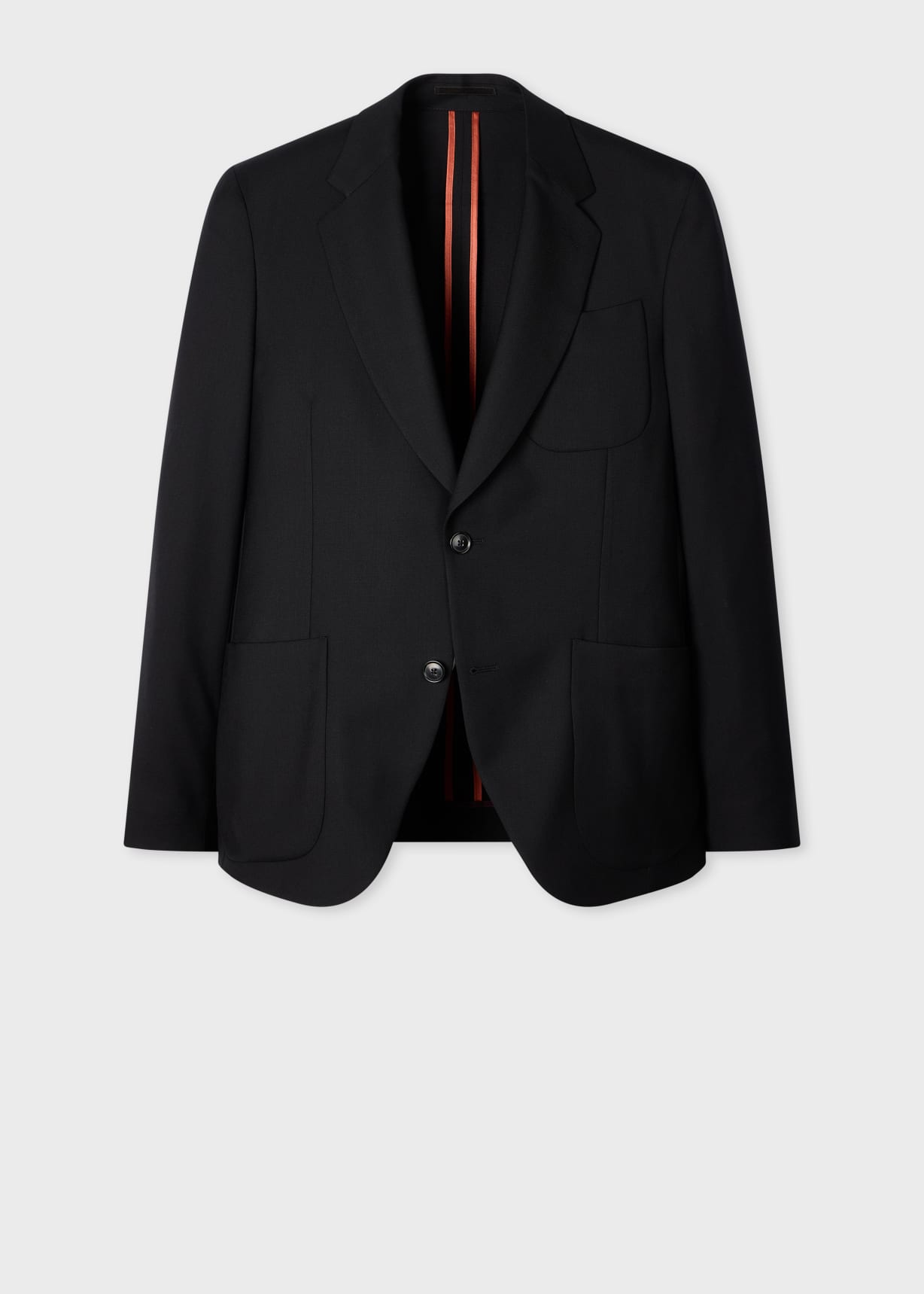 Paul Smith ブラックジャケット Mサイズ A Suit To Travel In - Black Wool Patch-Pocket Blazer