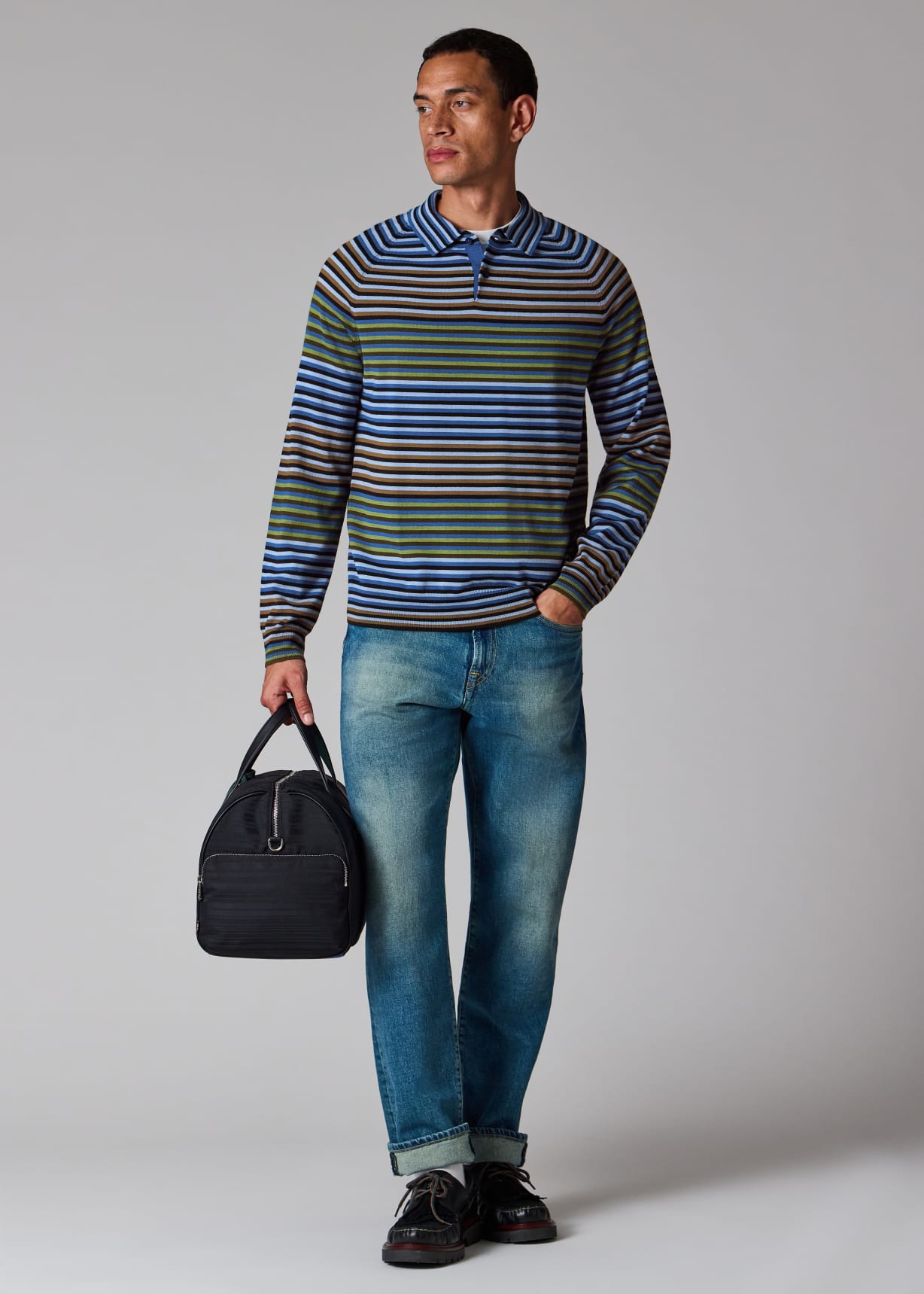 Paul Smith x MINI - Black Shadow Stripe Day Holdall
