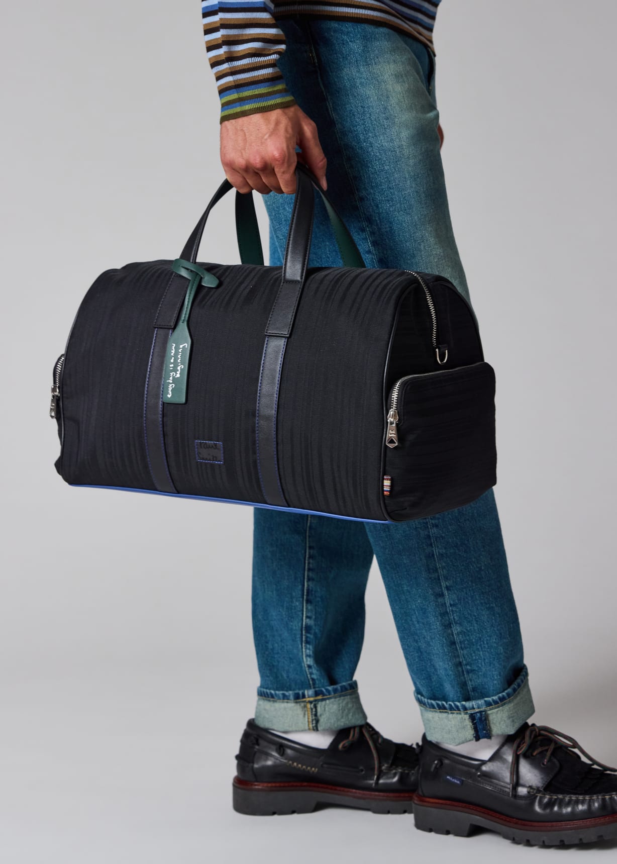 Paul Smith x MINI - Black Shadow Stripe Day Holdall