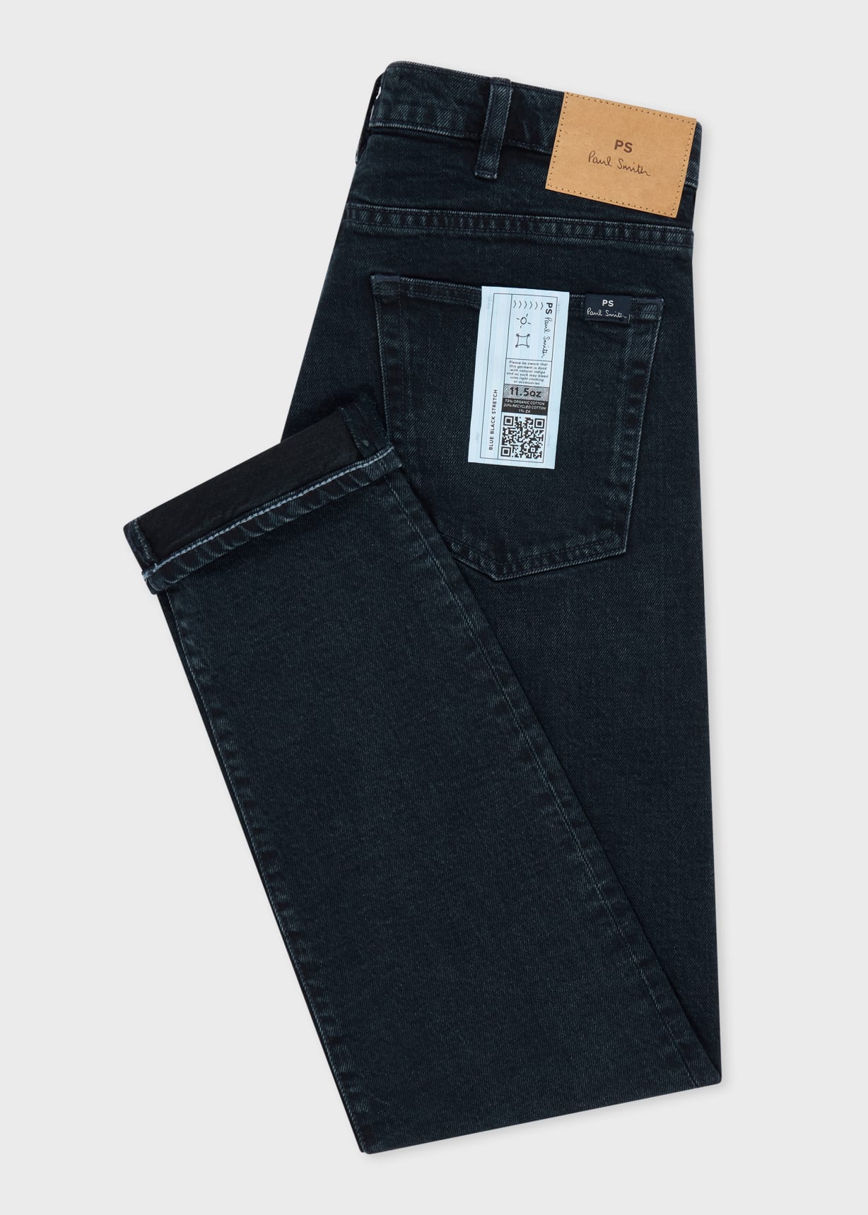 Men's Tapered-Fit Dark-Wash 'Blue Black Stretch' Jeans