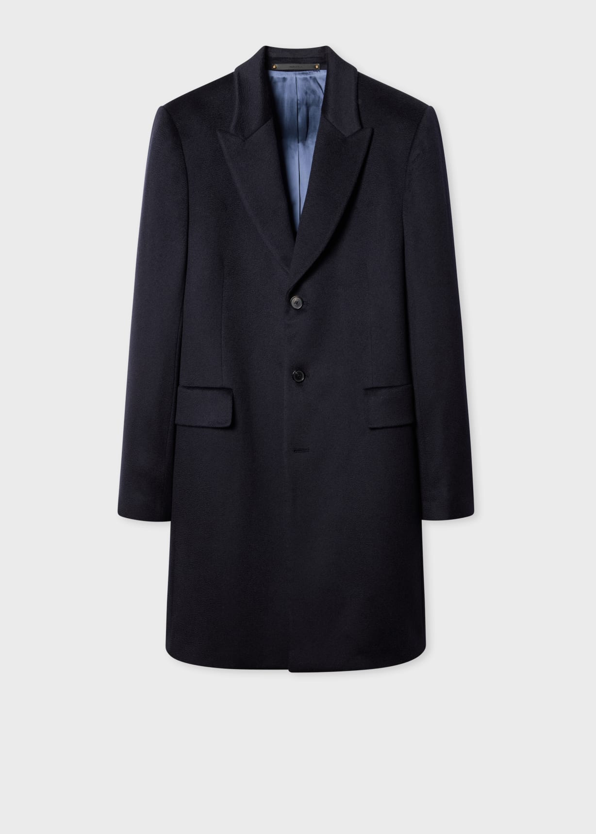 Men's Navy Cashmere Epsom Coat