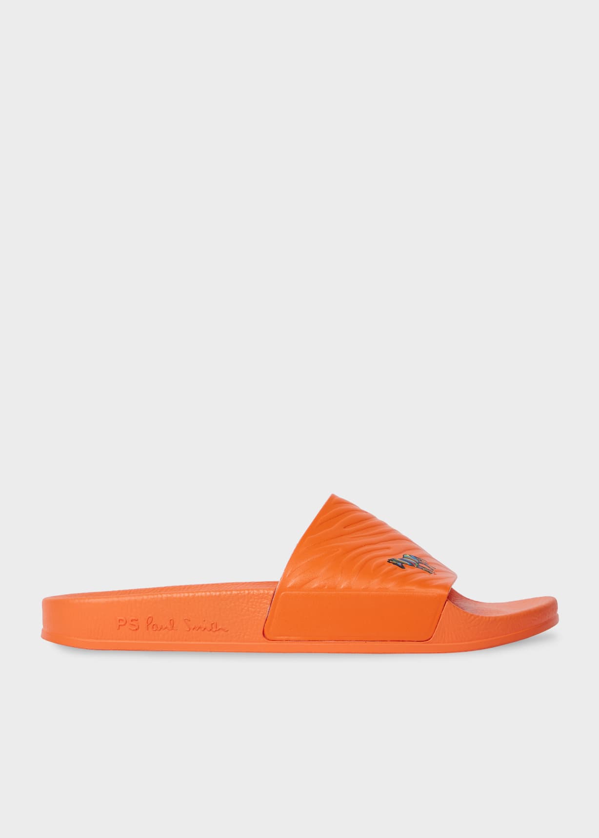 Men's Orange Zebra 'Zed' Slides