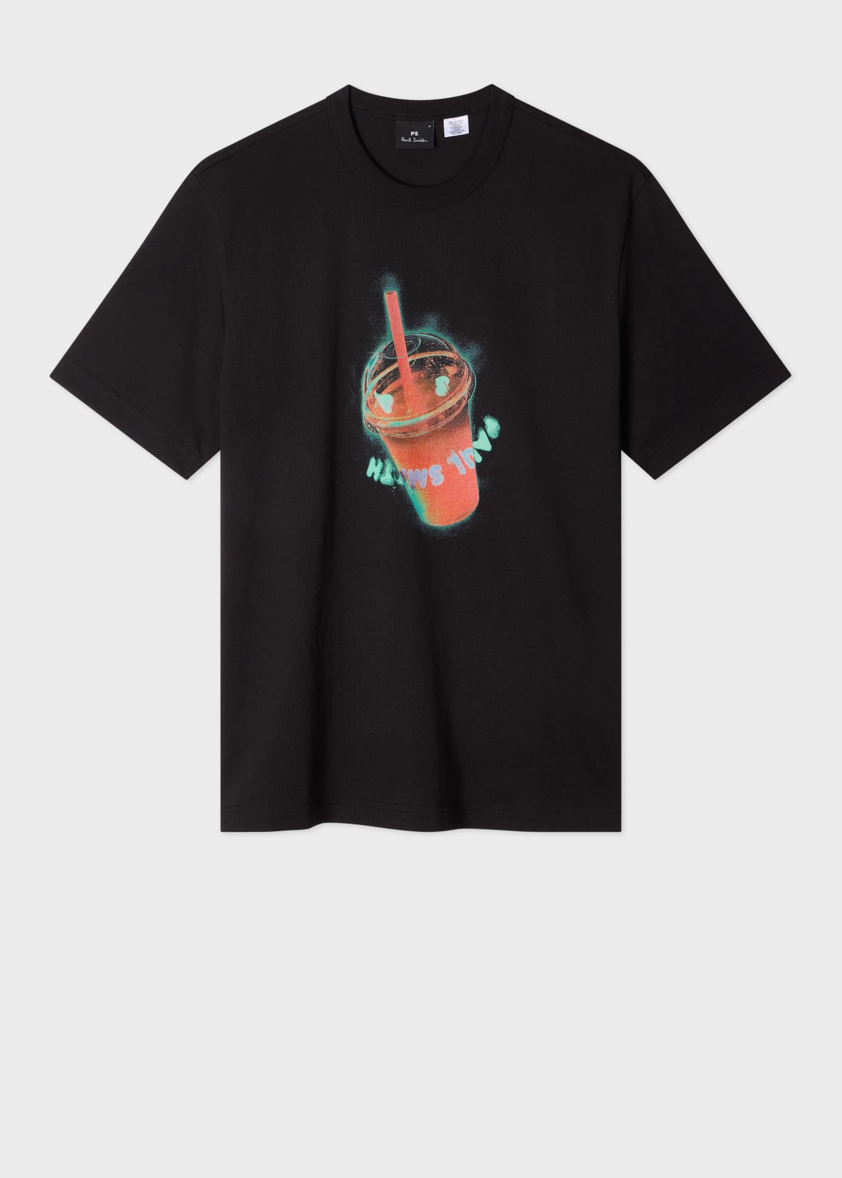 Men's Black 'Sunbleached Snaps' Print T-Shirt