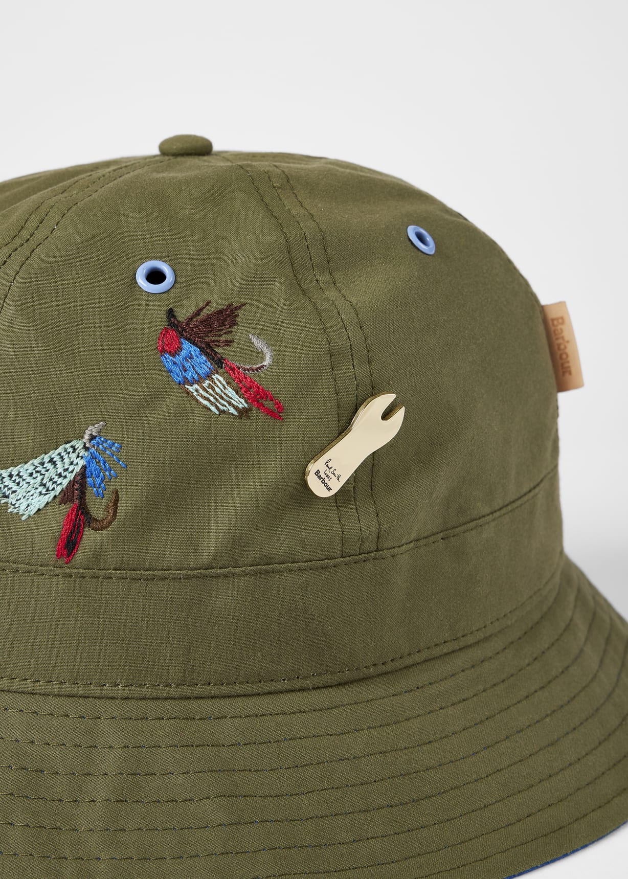Paul Smith loves Barbour - Khaki Bucket Hat
